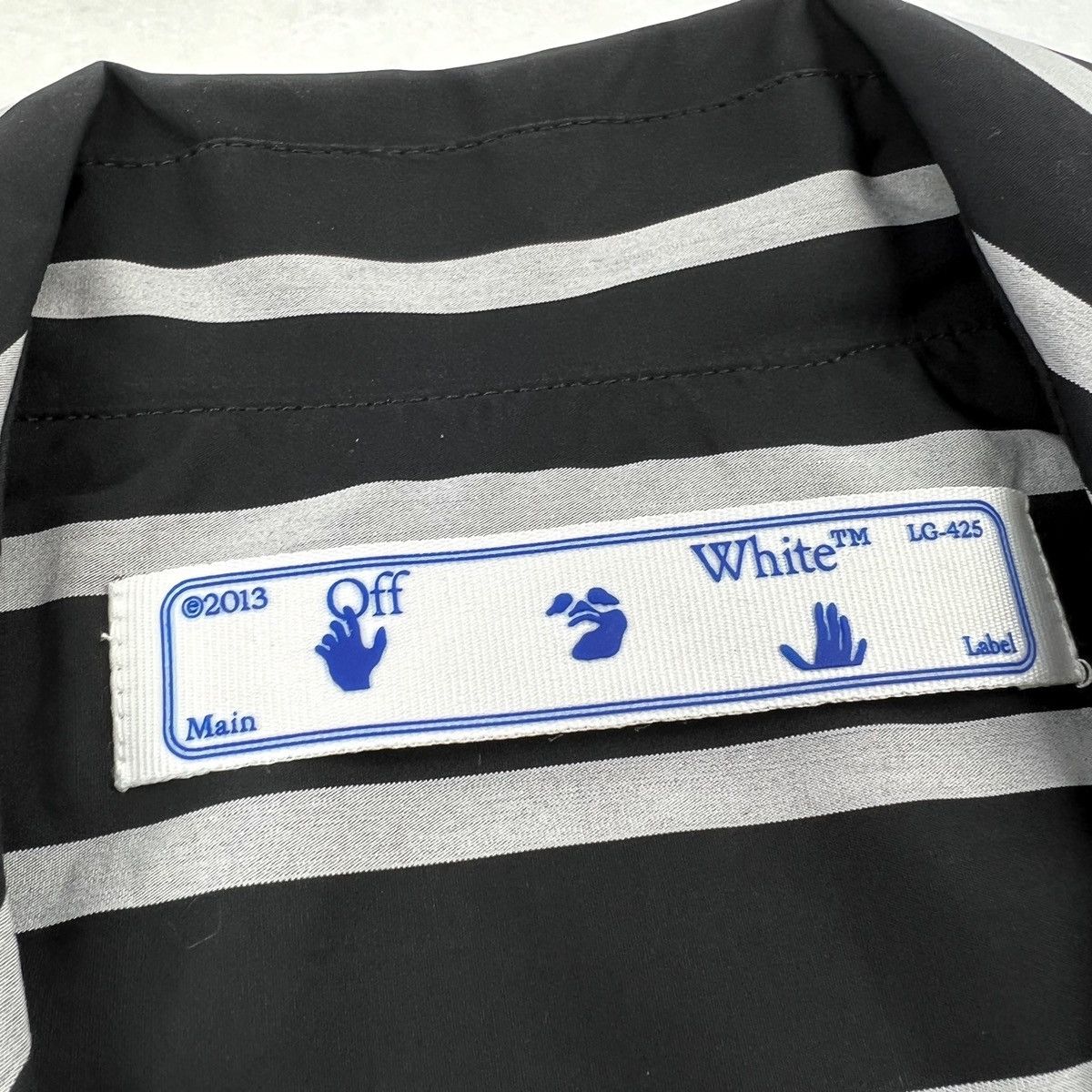 Off-White Off-White Black & White Striped Bowling Shirt Size US S / EU 44-46 / 1 - 3 Thumbnail