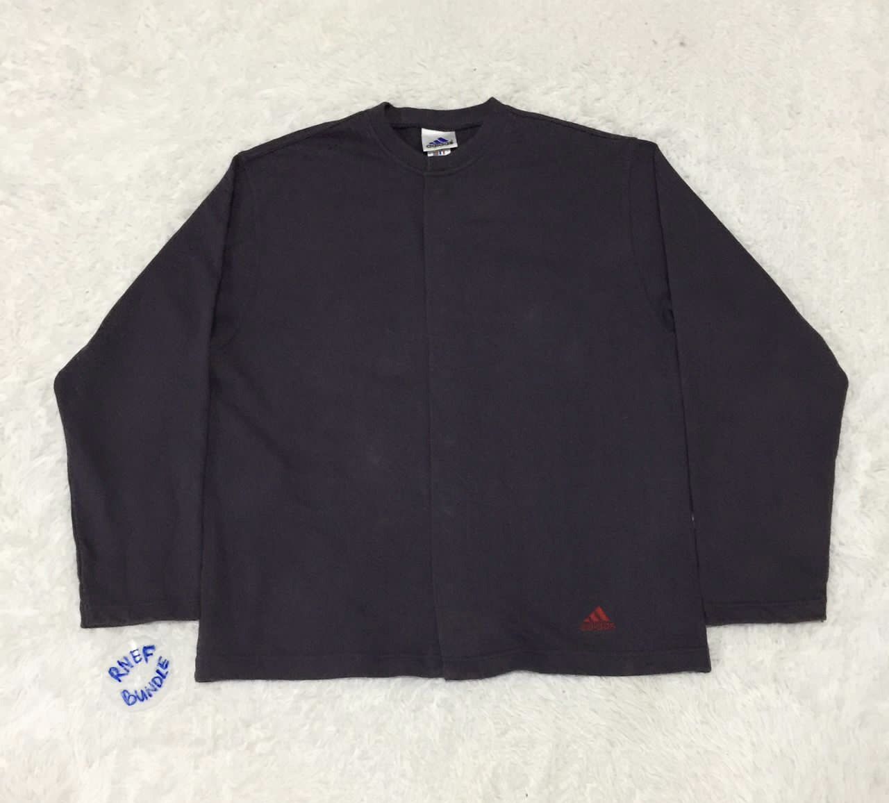 Adidas Vintage ADIDAS Trefoil Snap On Button Sweater Size US L / EU 52-54 / 3 - 1 Thumbnail
