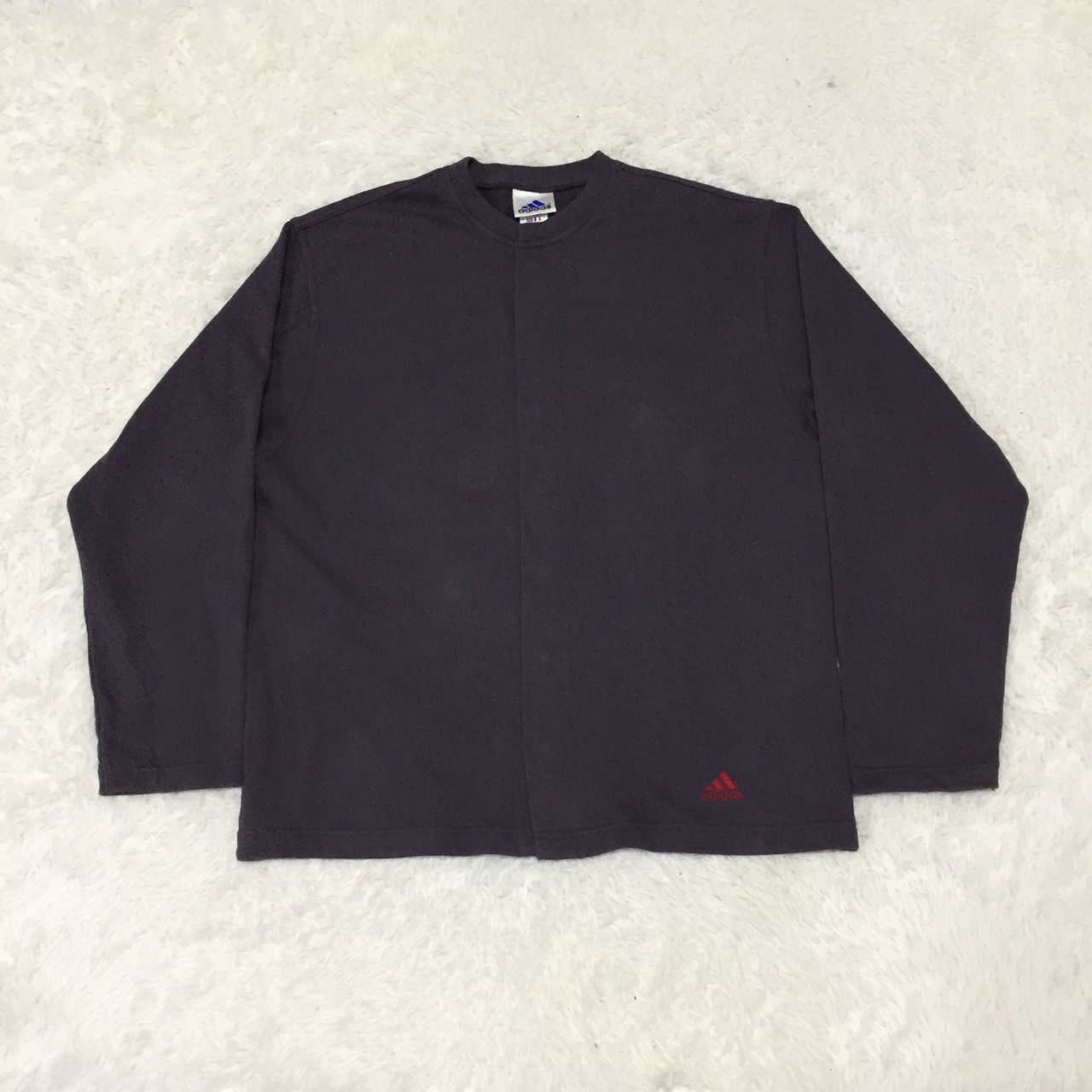 Adidas Vintage ADIDAS Trefoil Snap On Button Sweater Size US L / EU 52-54 / 3 - 11 Thumbnail