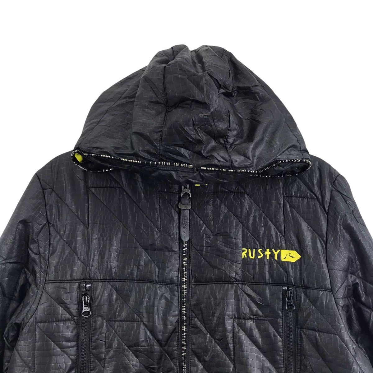 Rusty RUSTY Surf Hawaii Ski Quilted Hoodie Jacket Size US M / EU 48-50 / 2 - 2 Thumbnail