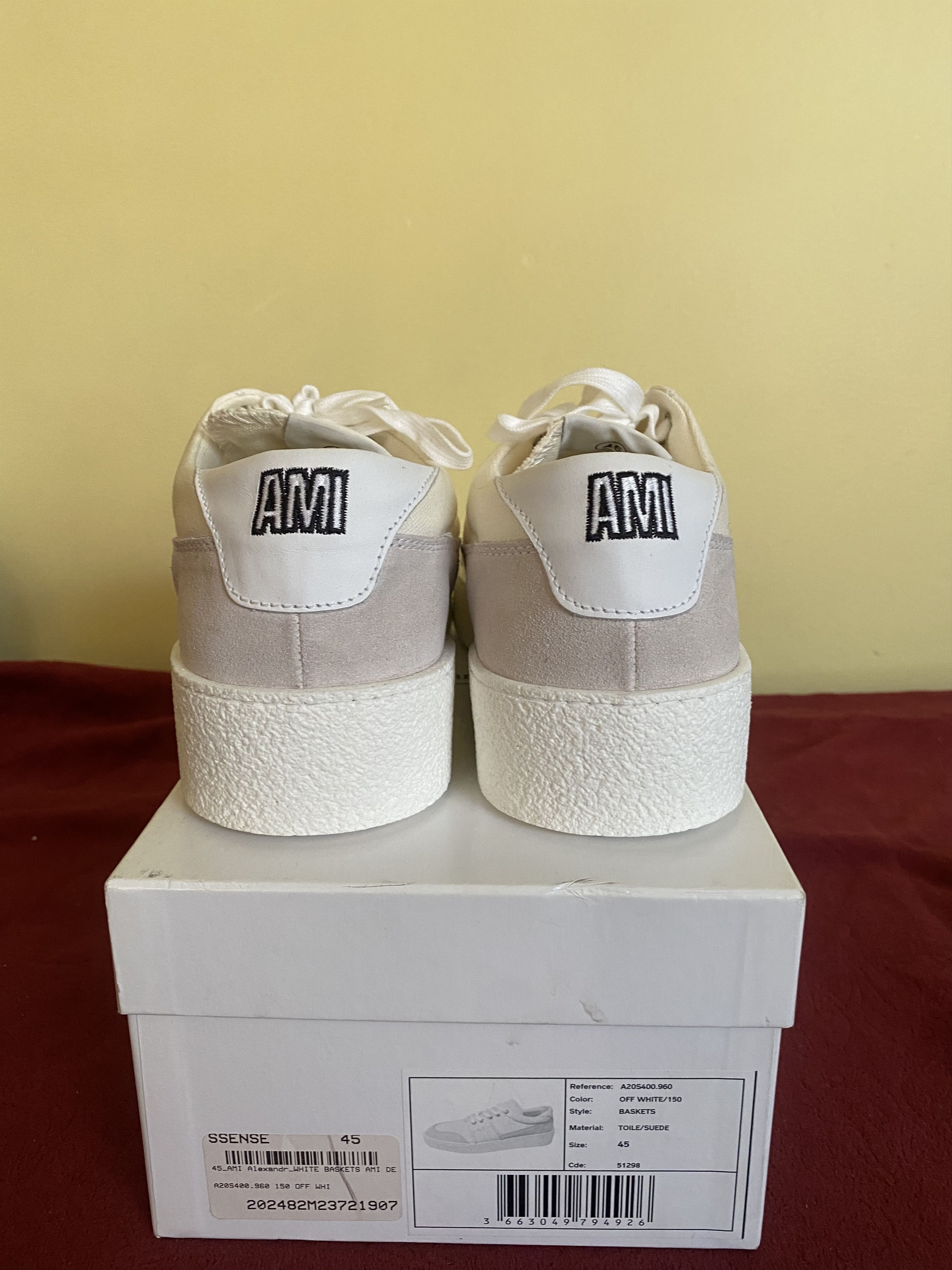 AMI Ami De Coeur Low Top Sneakers Size US 12 / EU 45 - 6 Thumbnail
