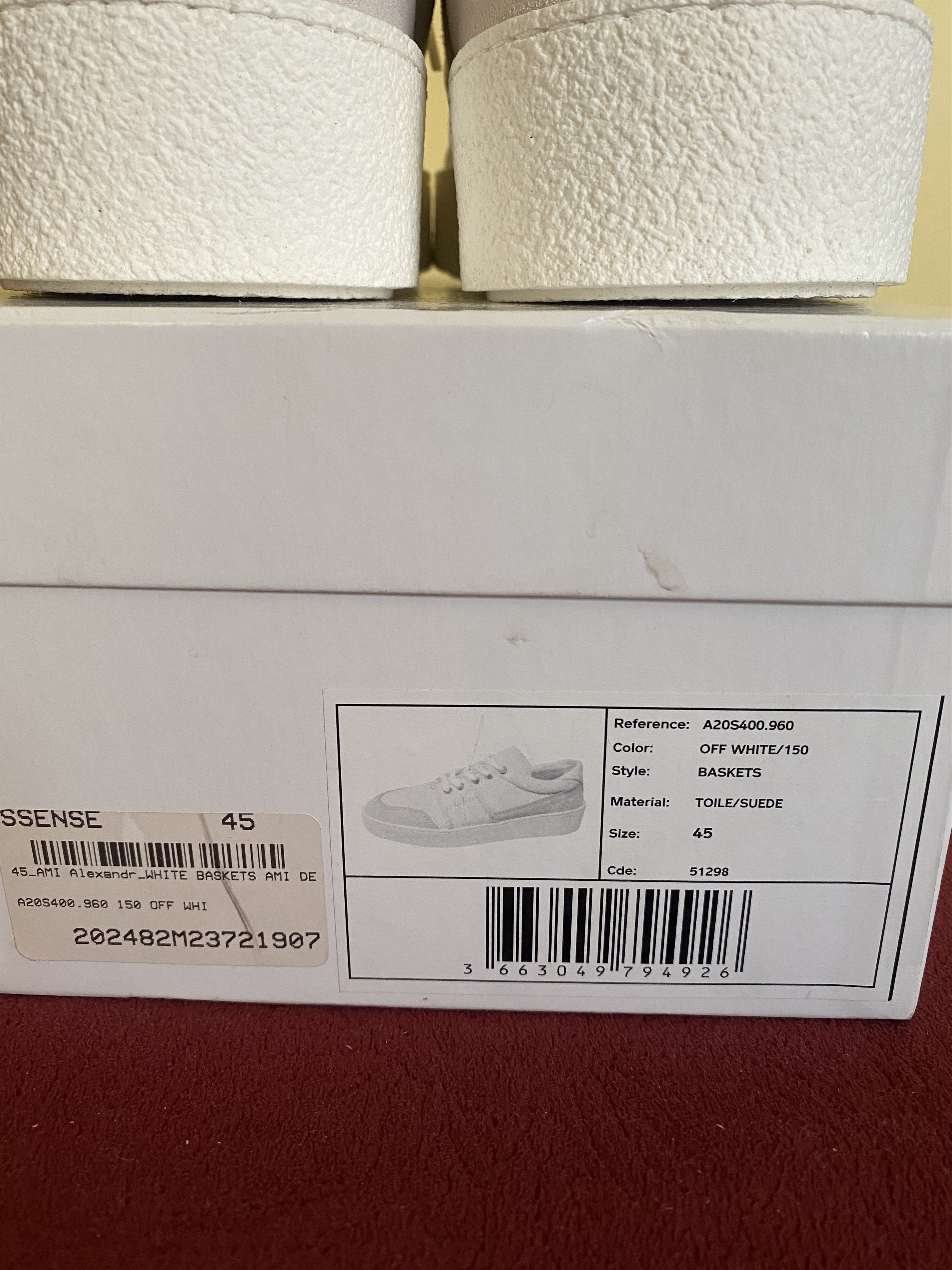 AMI Ami De Coeur Low Top Sneakers Size US 12 / EU 45 - 14 Thumbnail