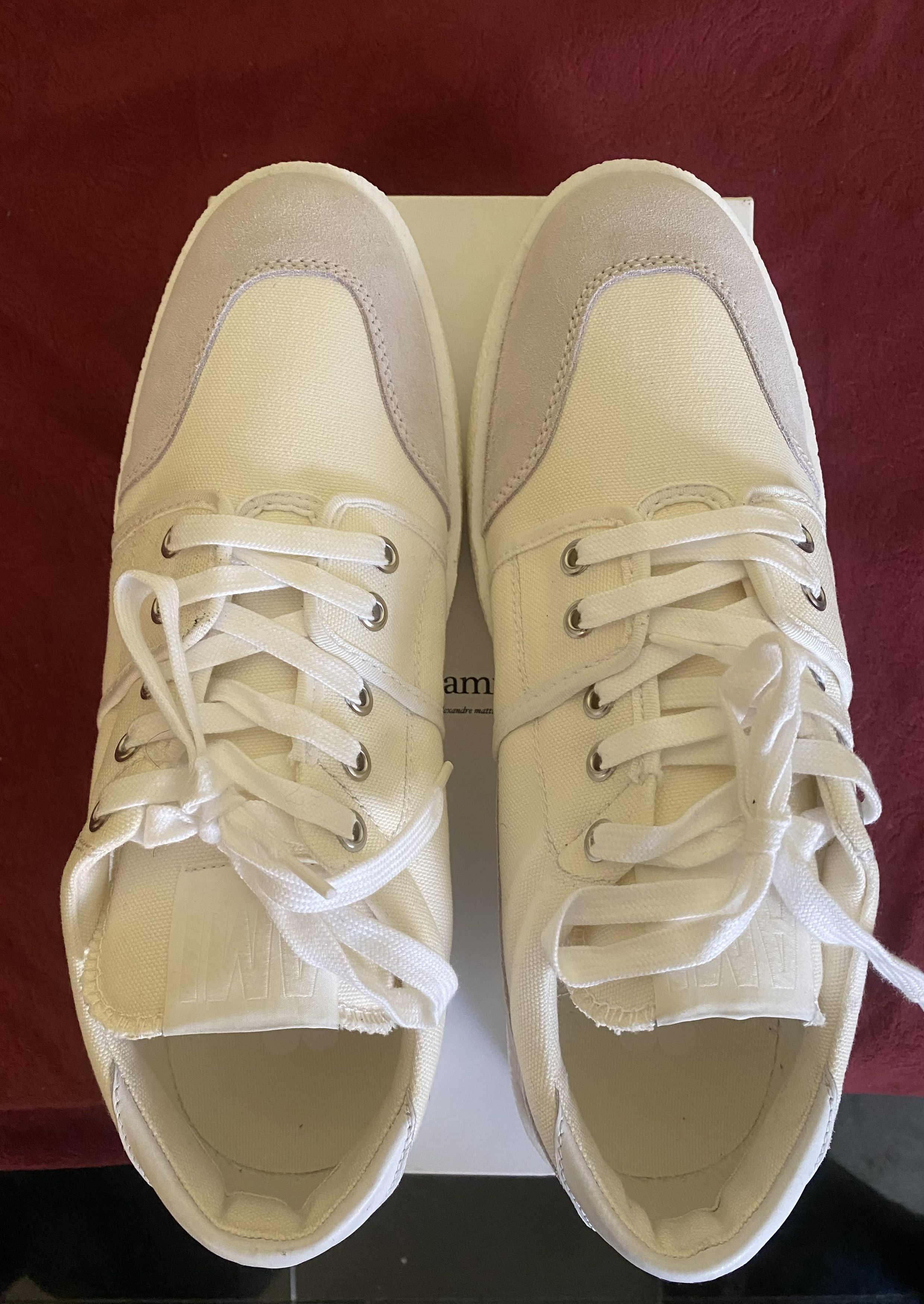 AMI Ami De Coeur Low Top Sneakers Size US 12 / EU 45 - 7 Thumbnail
