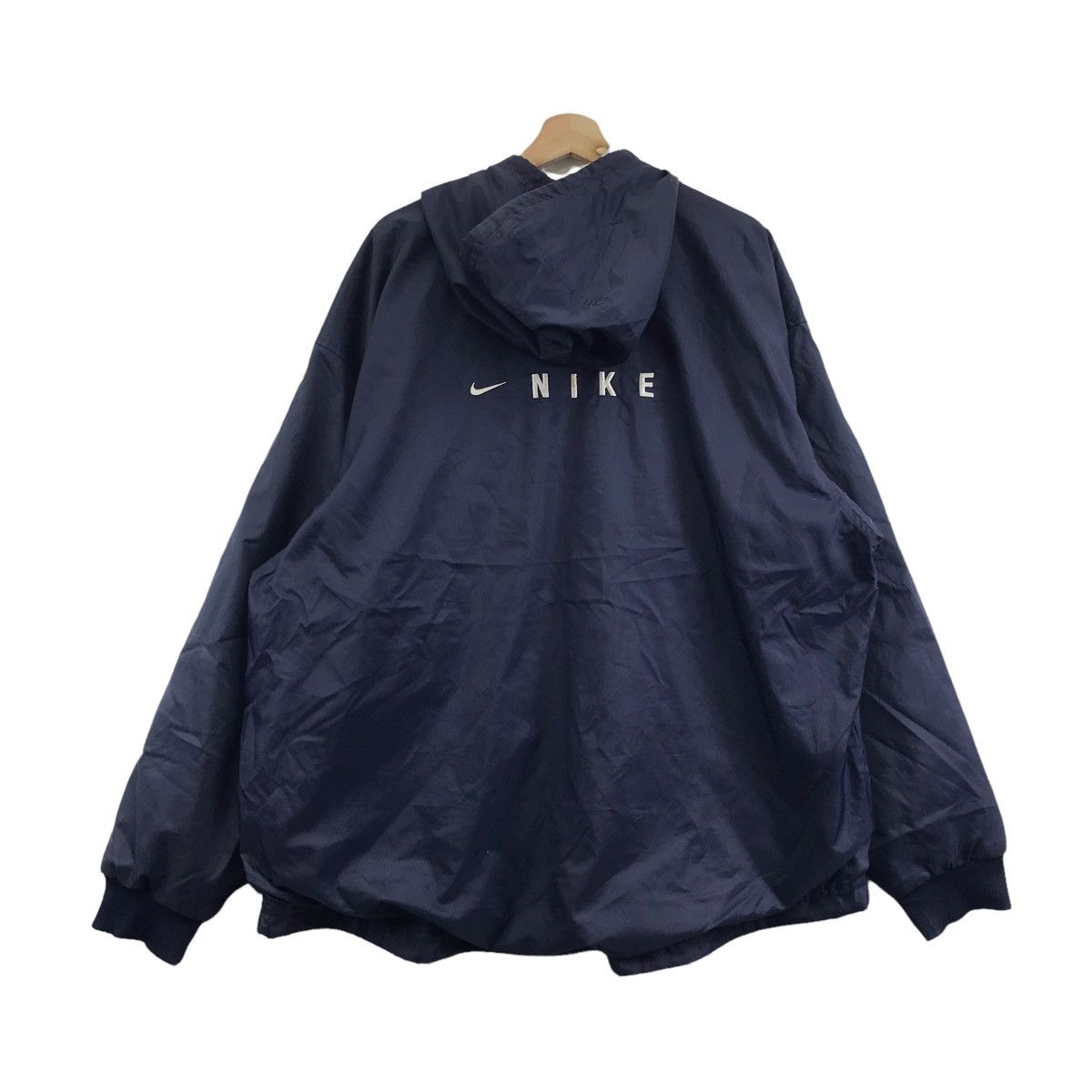 Nike Vintage NIKE SWOOSH Sport Embroidered Hoodie Puffer Jacket Size US L / EU 52-54 / 3 - 1 Thumbnail