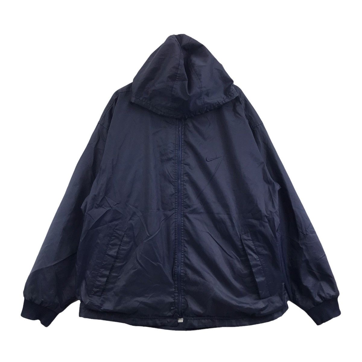 Nike Vintage NIKE SWOOSH Sport Embroidered Hoodie Puffer Jacket Size US L / EU 52-54 / 3 - 3 Thumbnail