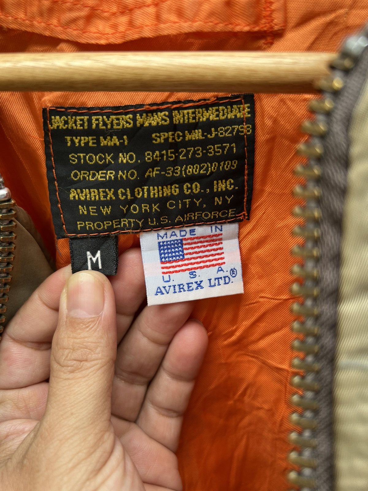 Avirex × Vintage Vintage Avirex Ma-1 8 patches Bomber Jacket Size US M / EU 48-50 / 2 - 14 Thumbnail