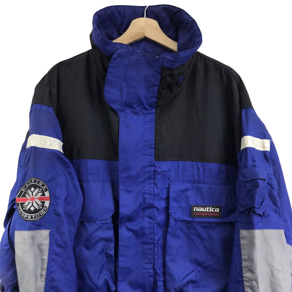 Nautica Vintage NAUTICA COMPETITION Sailing Gear Blue Bomber Jacket Size US XL / EU 56 / 4 - 4 Thumbnail