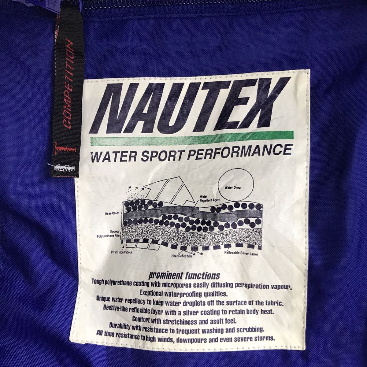 Nautica Vintage NAUTICA COMPETITION Sailing Gear Blue Bomber Jacket Size US XL / EU 56 / 4 - 10 Thumbnail
