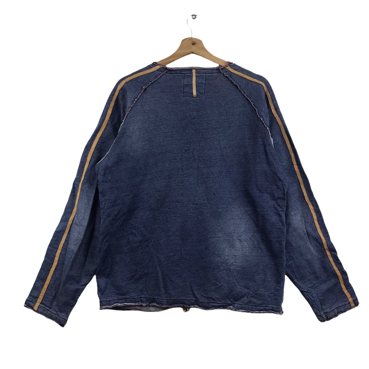Vintage BALL Jeans Rimini Italia Stripes Motorcycle Bike DenimJacket Size US M / EU 48-50 / 2 - 6 Thumbnail