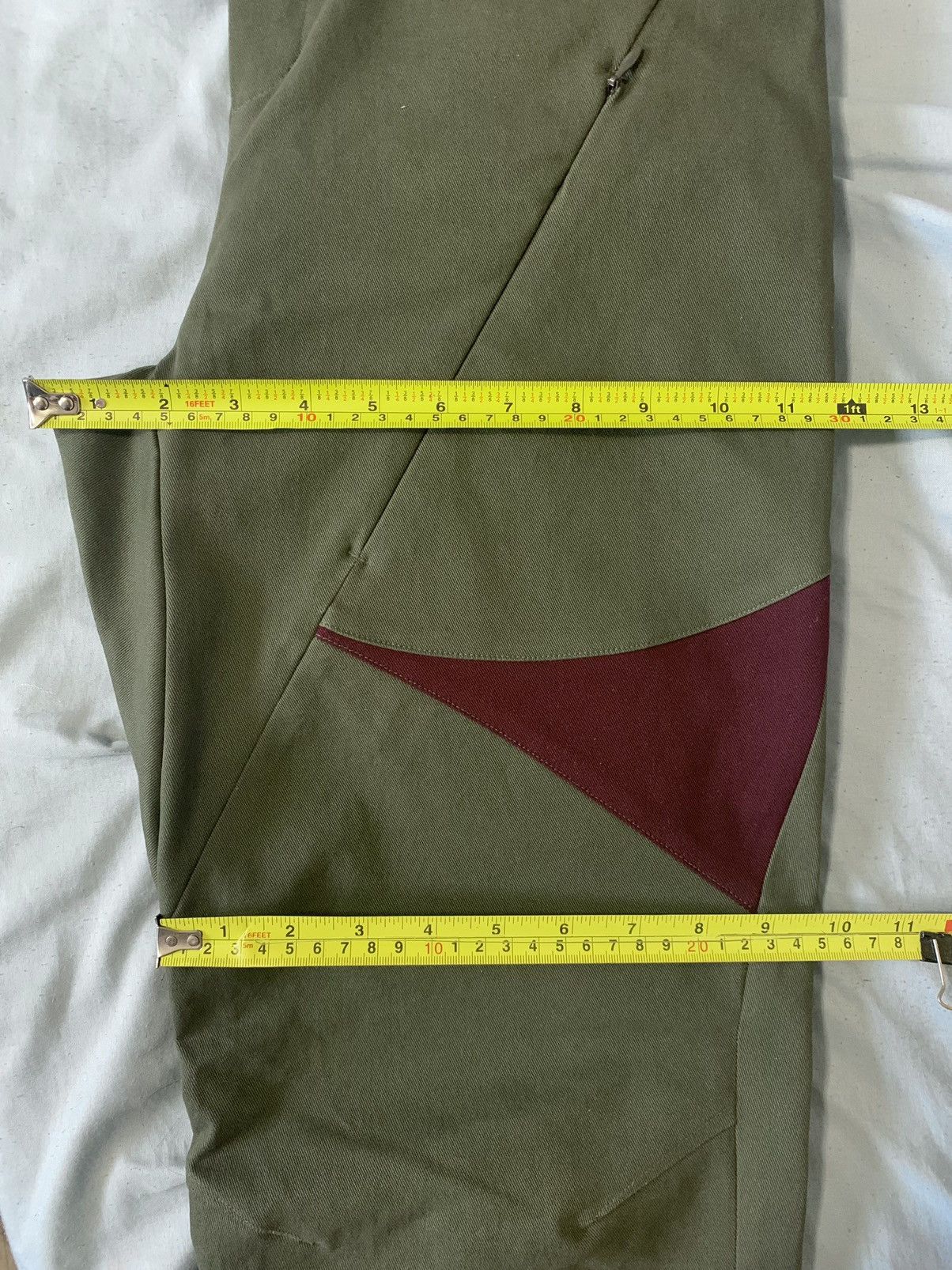 CMMAWEAR CMMAWEAR Calathea Curved Seam Trousers in Olive Green Size US 32 / EU 48 - 15 Thumbnail
