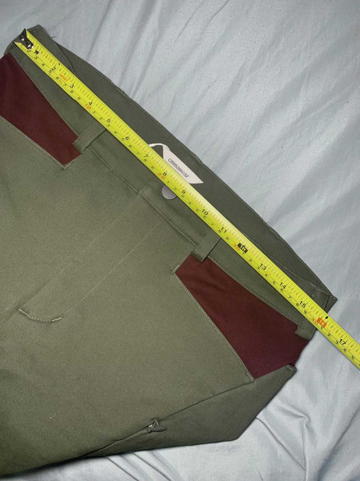 CMMAWEAR CMMAWEAR Calathea Curved Seam Trousers in Olive Green Size US 32 / EU 48 - 14 Thumbnail