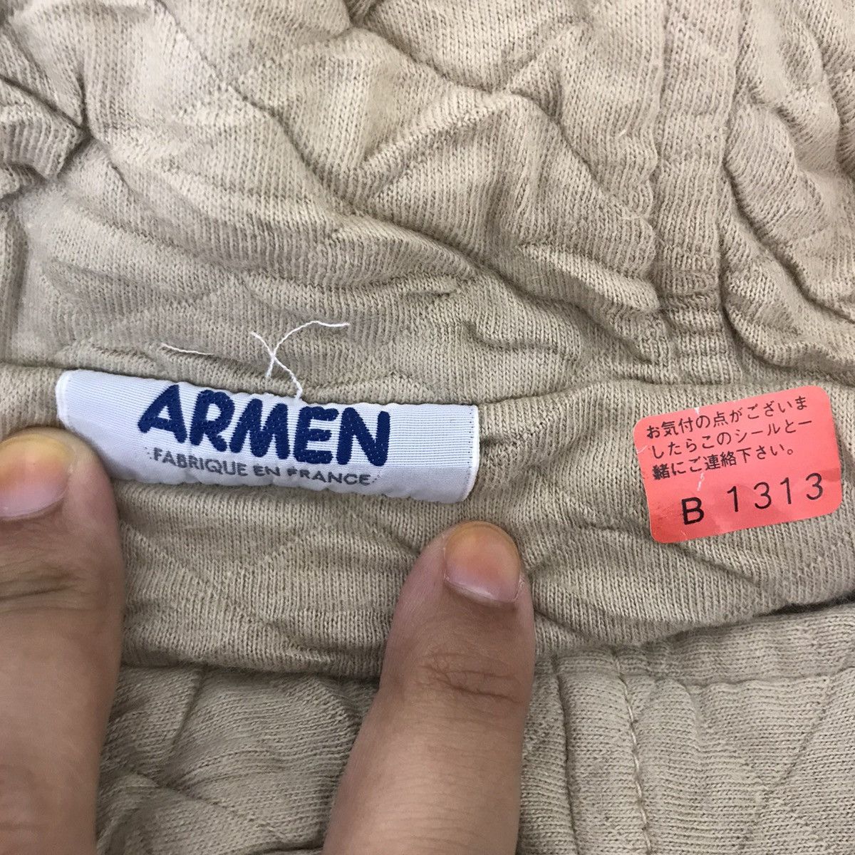 Japanese Brand ARMEN Japanese Brand France Quilted Hoodie Cotton Jacket Size US S / EU 44-46 / 1 - 4 Thumbnail