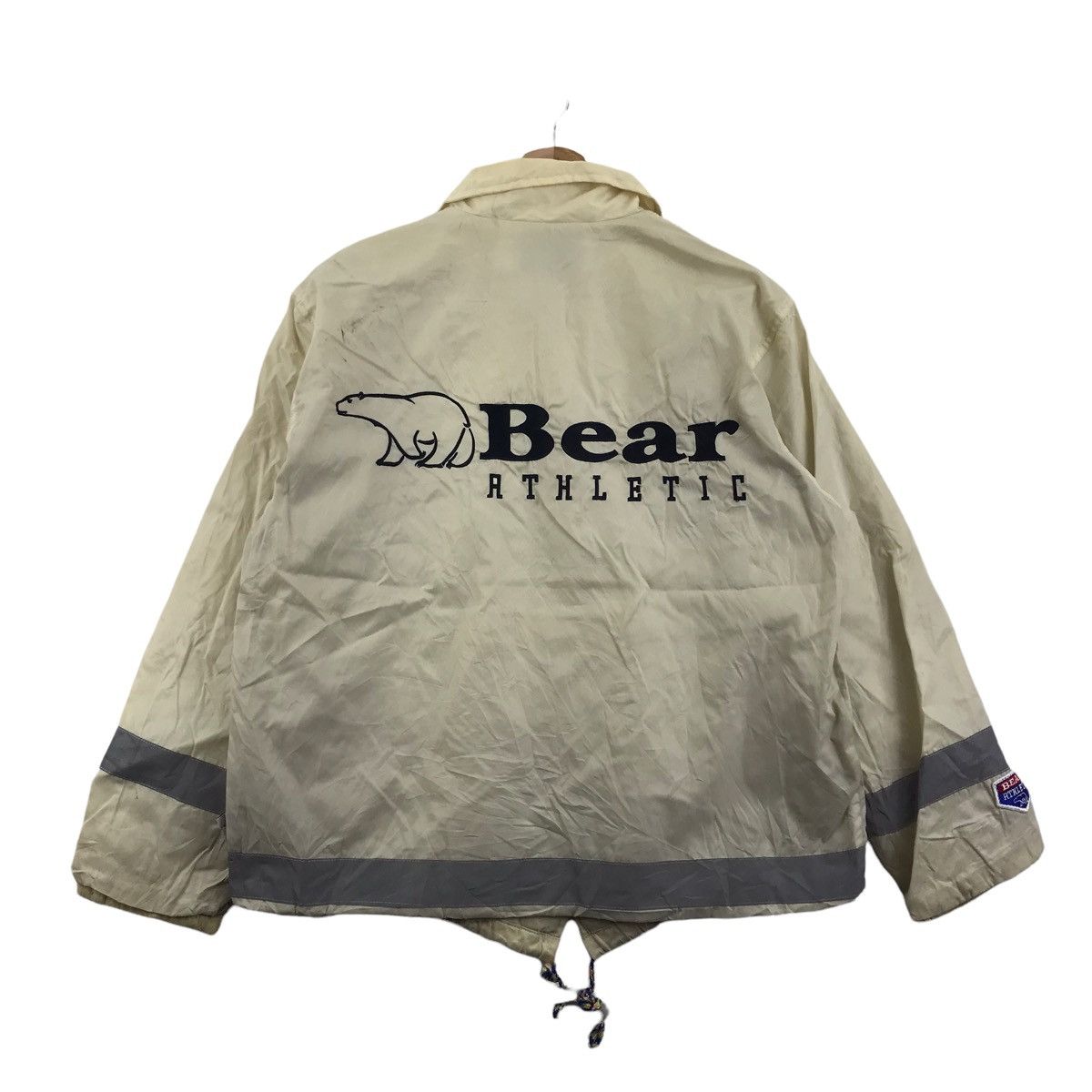 Vintage Vintage 90s BEAR ATHLETIC USA WindbreakerCoach JacketVarsity Size US M / EU 48-50 / 2 - 1 Thumbnail