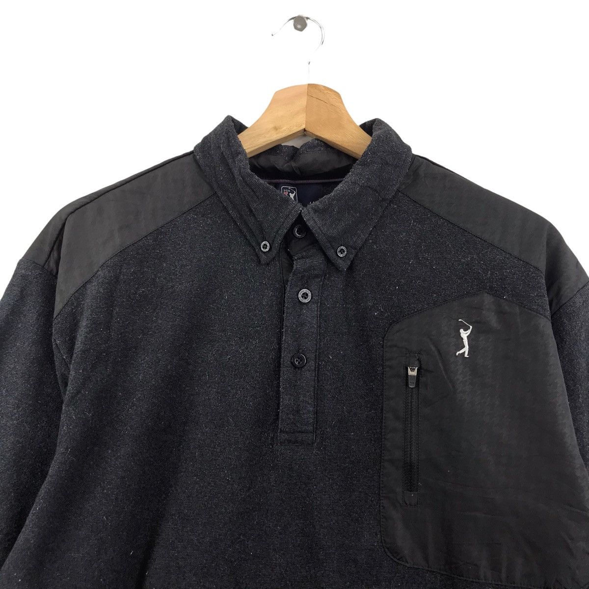 PGA Tour PGA TOUR GOLF Tiger Wood Embroidered Logo Collar Sweatshirt Size US L / EU 52-54 / 3 - 2 Thumbnail