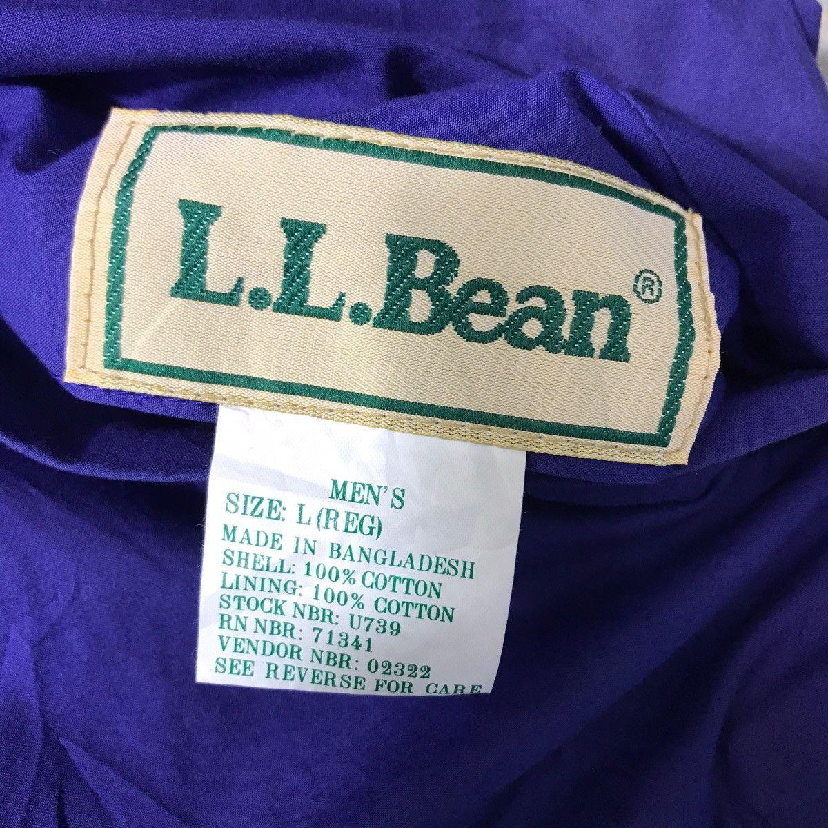 L.L. Bean Vintage 90s LL BEAN USA Reversible Stripes Hoodie Jacket Size US L / EU 52-54 / 3 - 5 Thumbnail