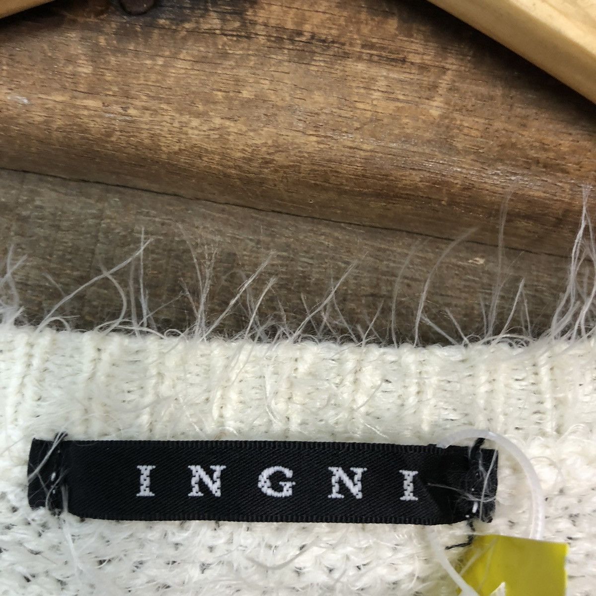 Homespun Knitwear DLL Ingni White Mohair Soft Fur Shag Shaggy Knitwear #c1148 Size M / US 6-8 / IT 42-44 - 10 Thumbnail
