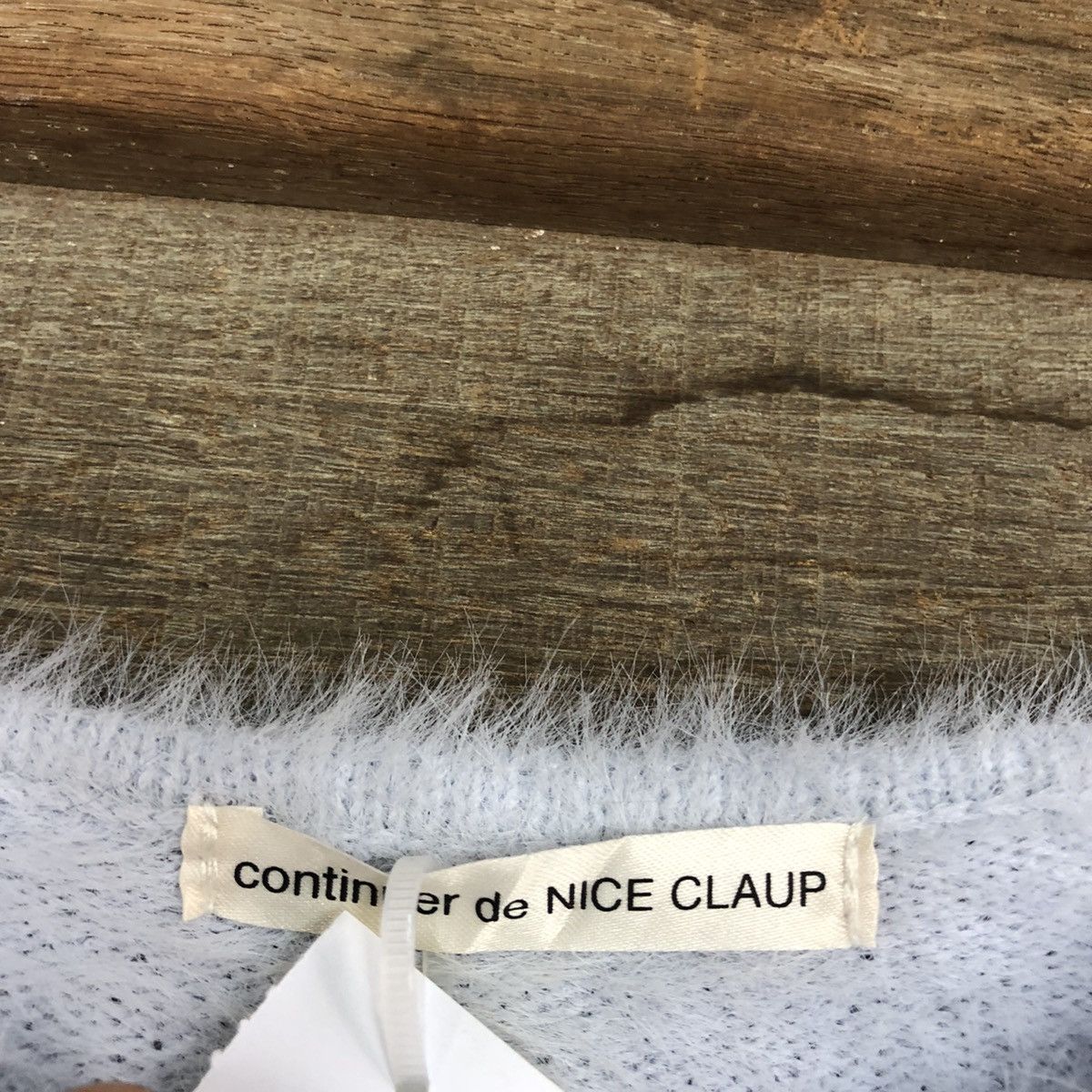 Homespun Knitwear DLL Nice Claup Soft Blue Mohair Shag Shaggy Knitwear #c1147 Size S / US 4 / IT 40 - 10 Thumbnail
