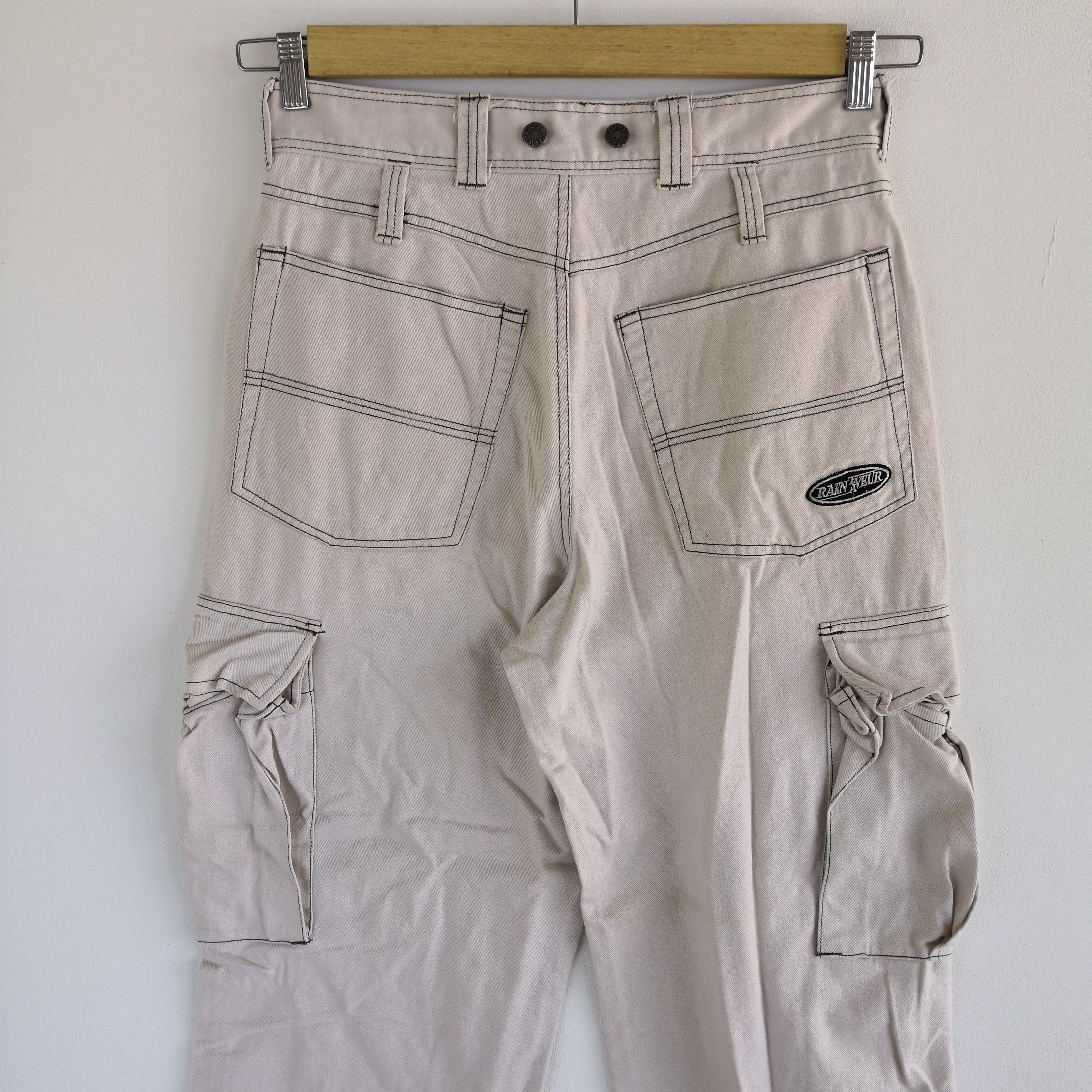 Japanese Brand × Vintage Raton Laveur Cargo Pants Japanese Multi Pocket Trousers Size US 30 / EU 46 - 4 Thumbnail