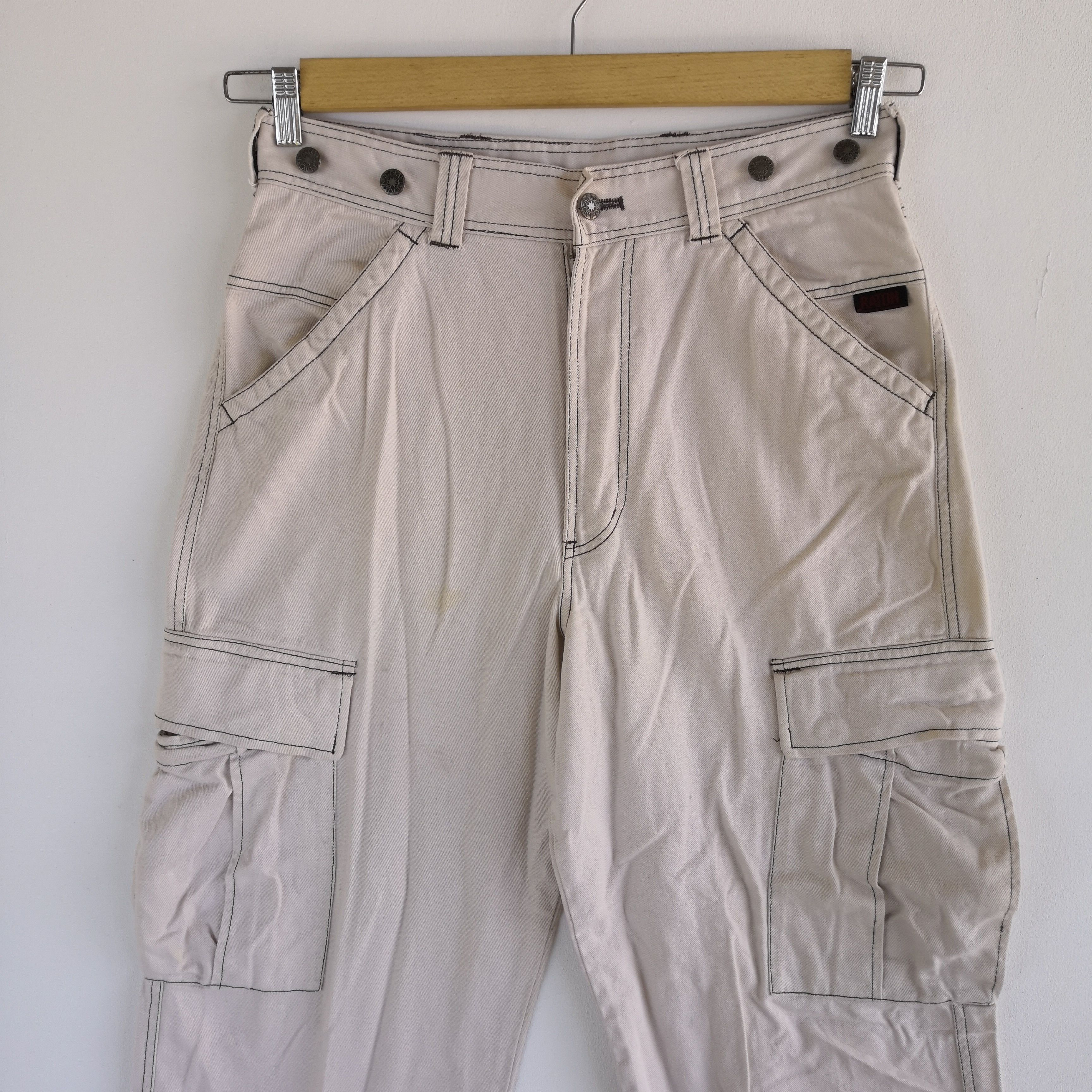 Japanese Brand × Vintage Raton Laveur Cargo Pants Japanese Multi Pocket Trousers Size US 30 / EU 46 - 3 Thumbnail
