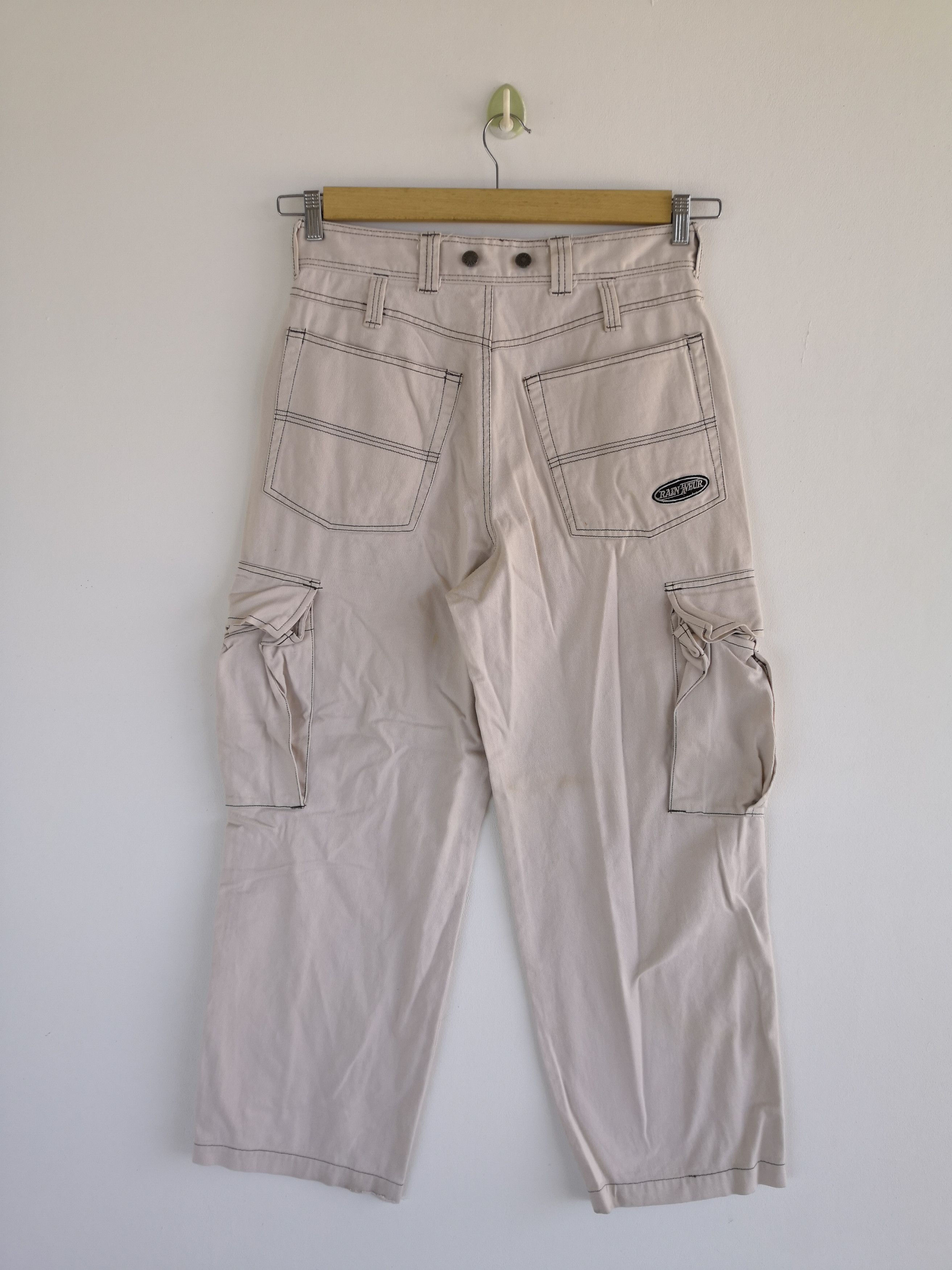 Japanese Brand × Vintage Raton Laveur Cargo Pants Japanese Multi Pocket Trousers Size US 30 / EU 46 - 2 Thumbnail