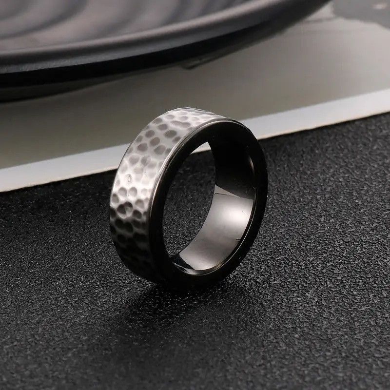 Jewelry × Vintage Vintage 8MM Titanium Ring Size ONE SIZE - 3 Thumbnail