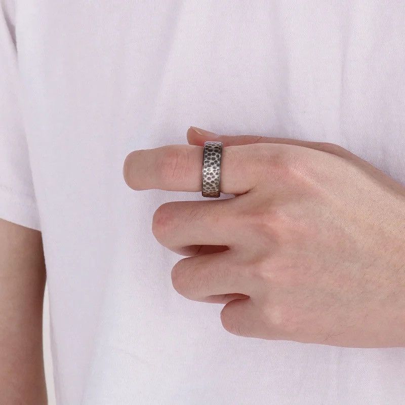 Jewelry × Vintage Vintage 8MM Titanium Ring Size ONE SIZE - 4 Thumbnail