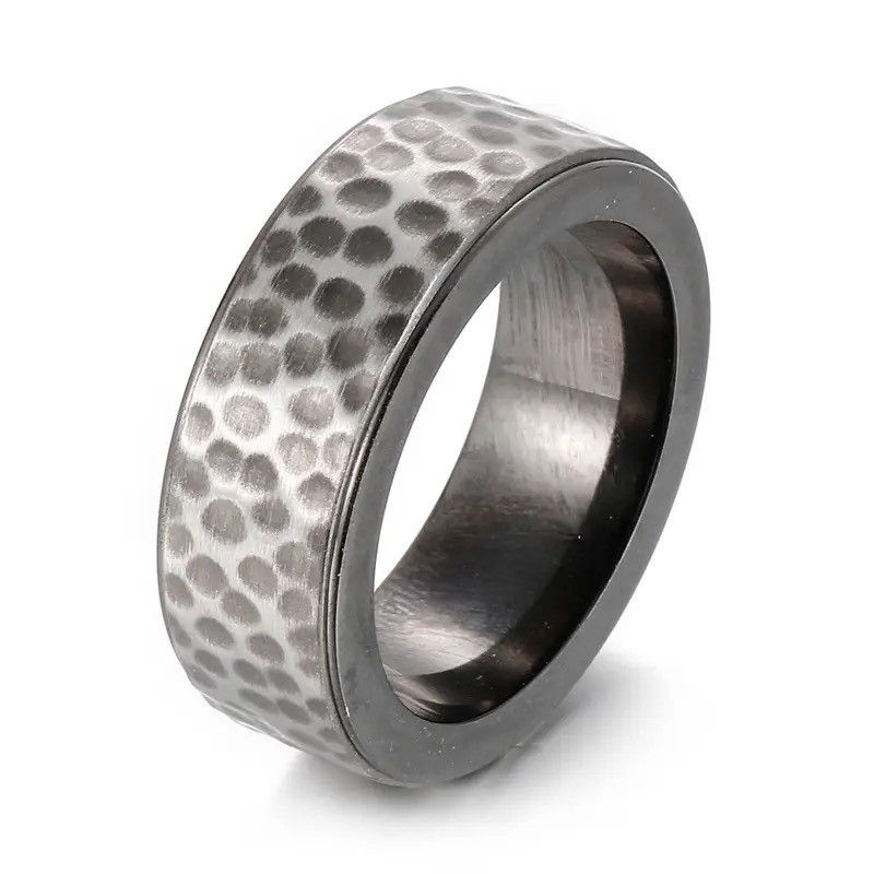 Jewelry × Vintage Vintage 8MM Titanium Ring Size ONE SIZE - 1 Thumbnail