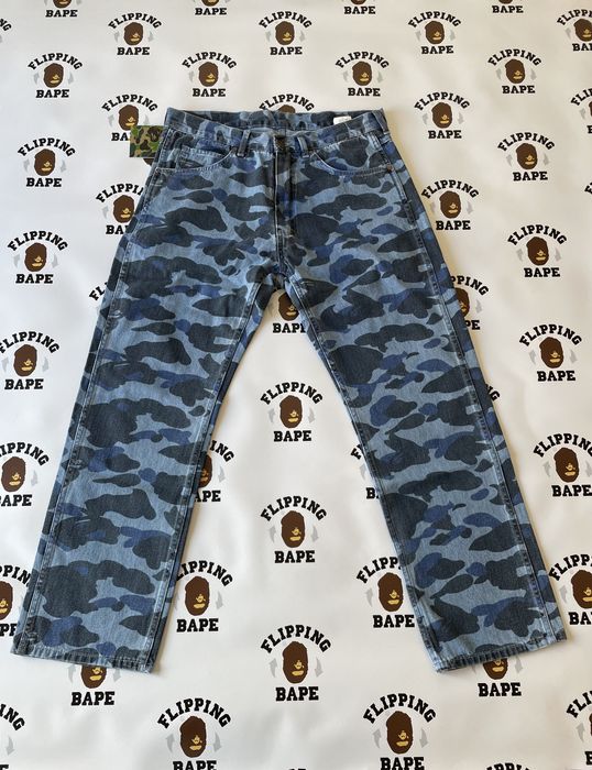 Bape BAPE COLOR CAMO DENIM PANTS | Grailed