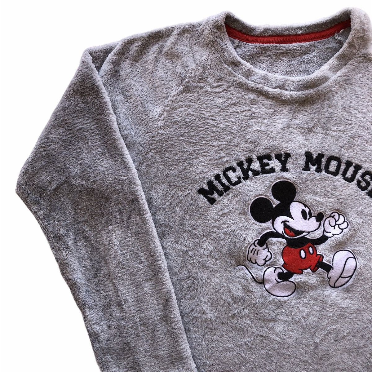 Anime GU x Disney Mickey Mouse Embroidered Fleece Long Sleeve Tee Size M / US 6-8 / IT 42-44 - 3 Thumbnail