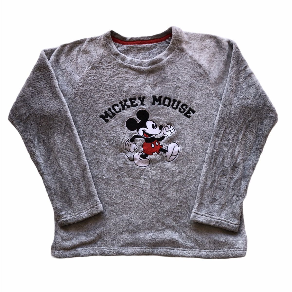 Anime GU x Disney Mickey Mouse Embroidered Fleece Long Sleeve Tee Size M / US 6-8 / IT 42-44 - 1 Thumbnail