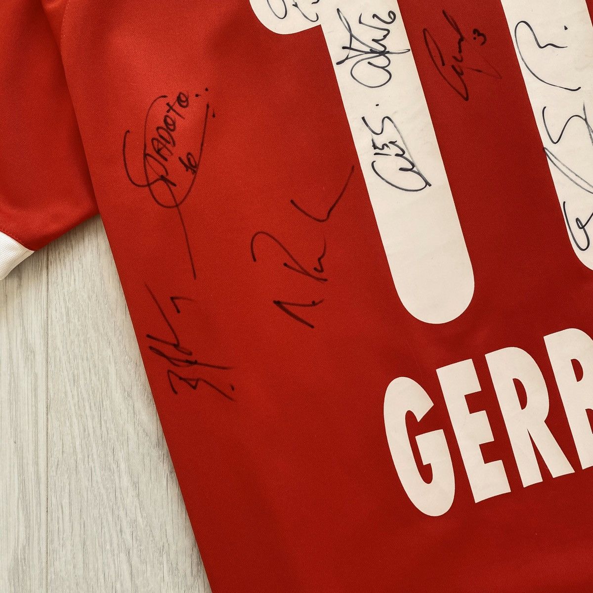 Hummel × Vintage 2005 2006 Thun MATCH ISSUE Gerber Hummel Soccer Jersey Size US L / EU 52-54 / 3 - 9 Thumbnail