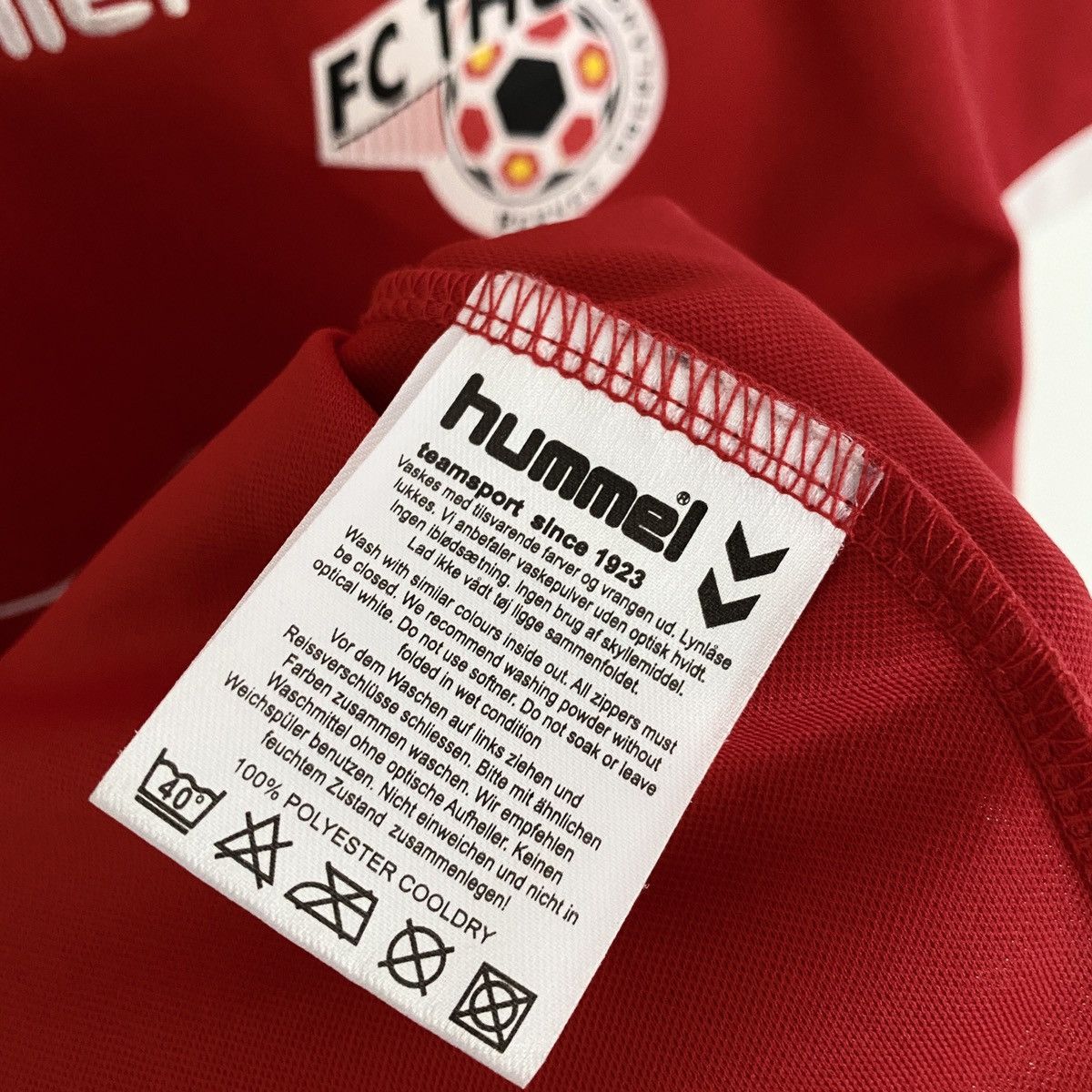 Hummel × Vintage 2005 2006 Thun MATCH ISSUE Gerber Hummel Soccer Jersey Size US L / EU 52-54 / 3 - 6 Thumbnail