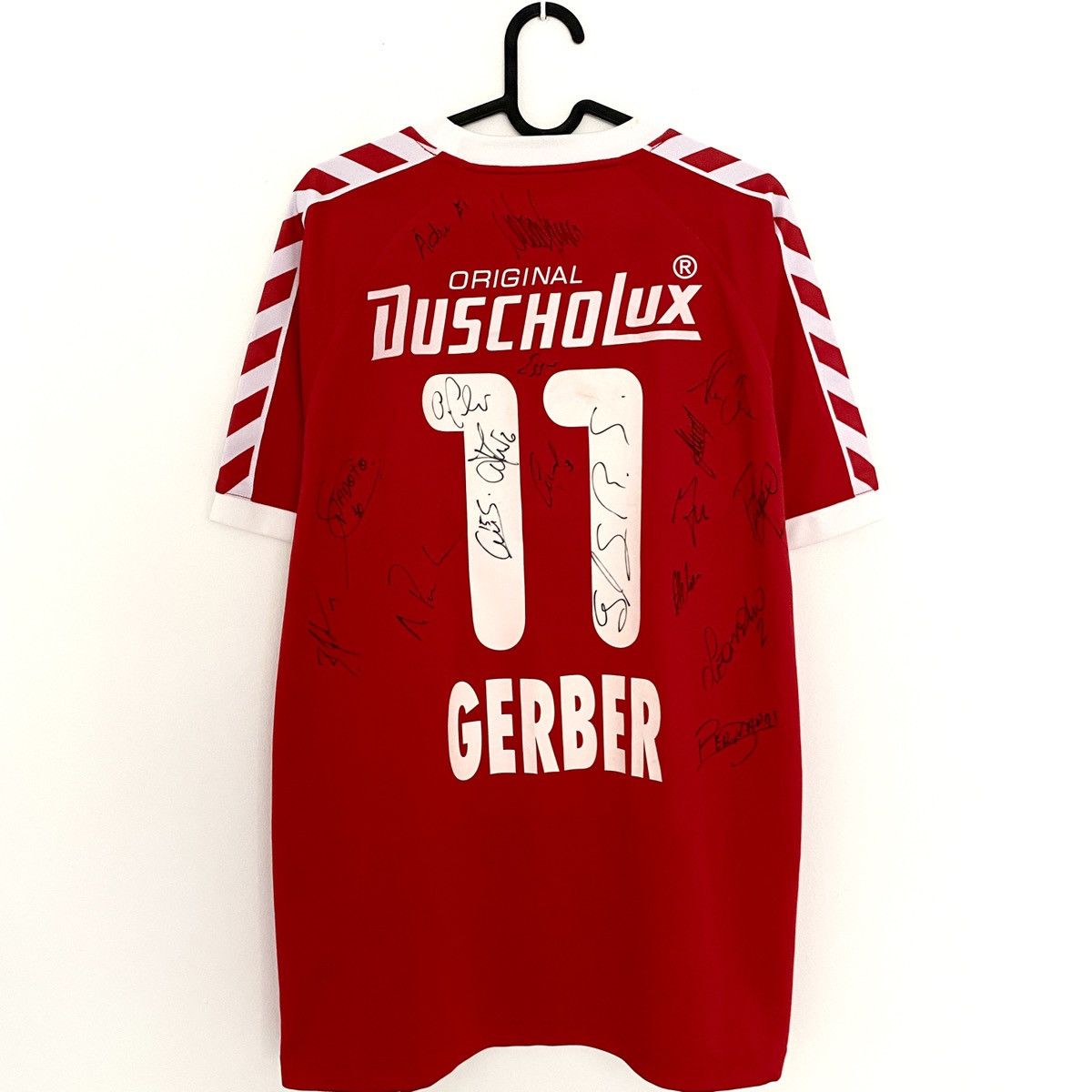 Hummel × Vintage 2005 2006 Thun MATCH ISSUE Gerber Hummel Soccer Jersey Size US L / EU 52-54 / 3 - 7 Thumbnail