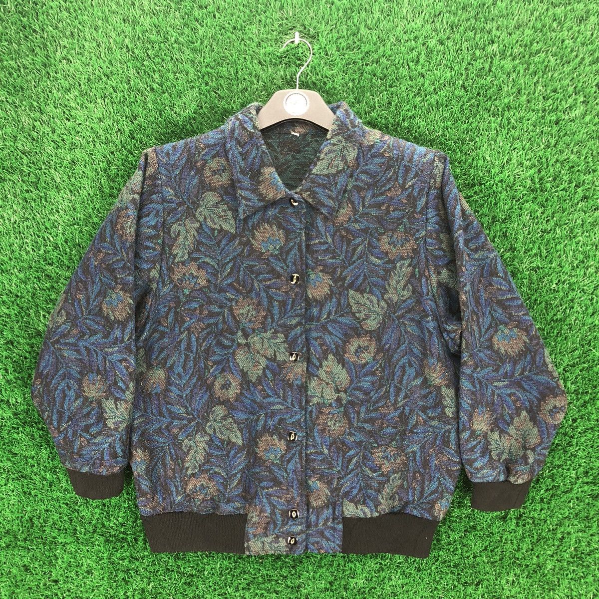 Aran Isles Knitwear Vintage 80's Knit Women Jacket Button Up Size M / US 6-8 / IT 42-44 - 1 Thumbnail