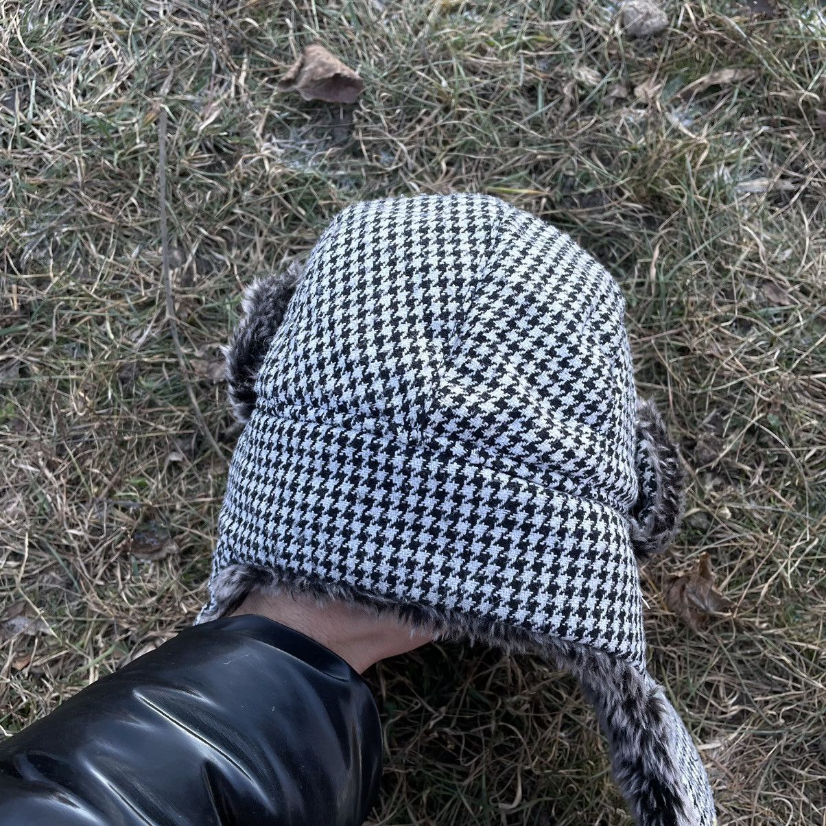 Vintage Vintage 90s Mohair Beanie Gingham Check Streetwear Grunge OS Size ONE SIZE - 5 Thumbnail