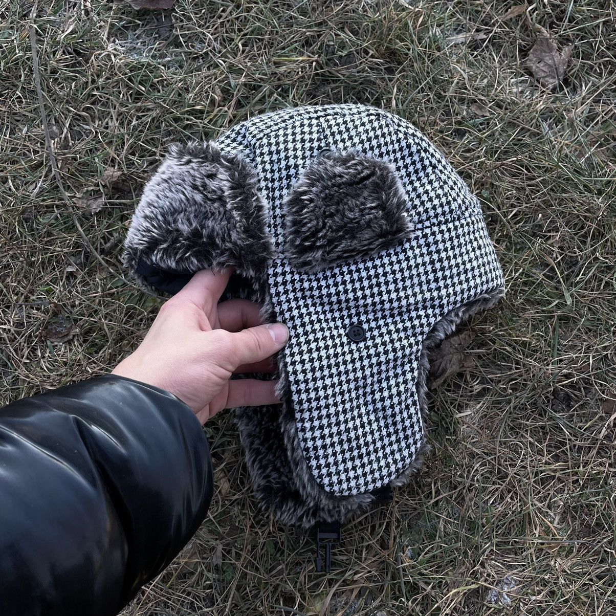 Vintage Vintage 90s Mohair Beanie Gingham Check Streetwear Grunge OS Size ONE SIZE - 2 Thumbnail