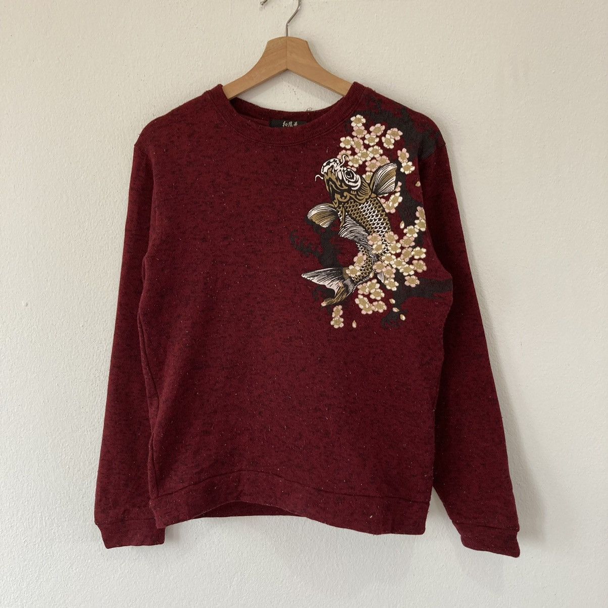 Japanese Brand 🔥LAST PRICE🔥 Sukajan Koi Fish Crewneck Sweatshirt Size US M / EU 48-50 / 2 - 2 Thumbnail