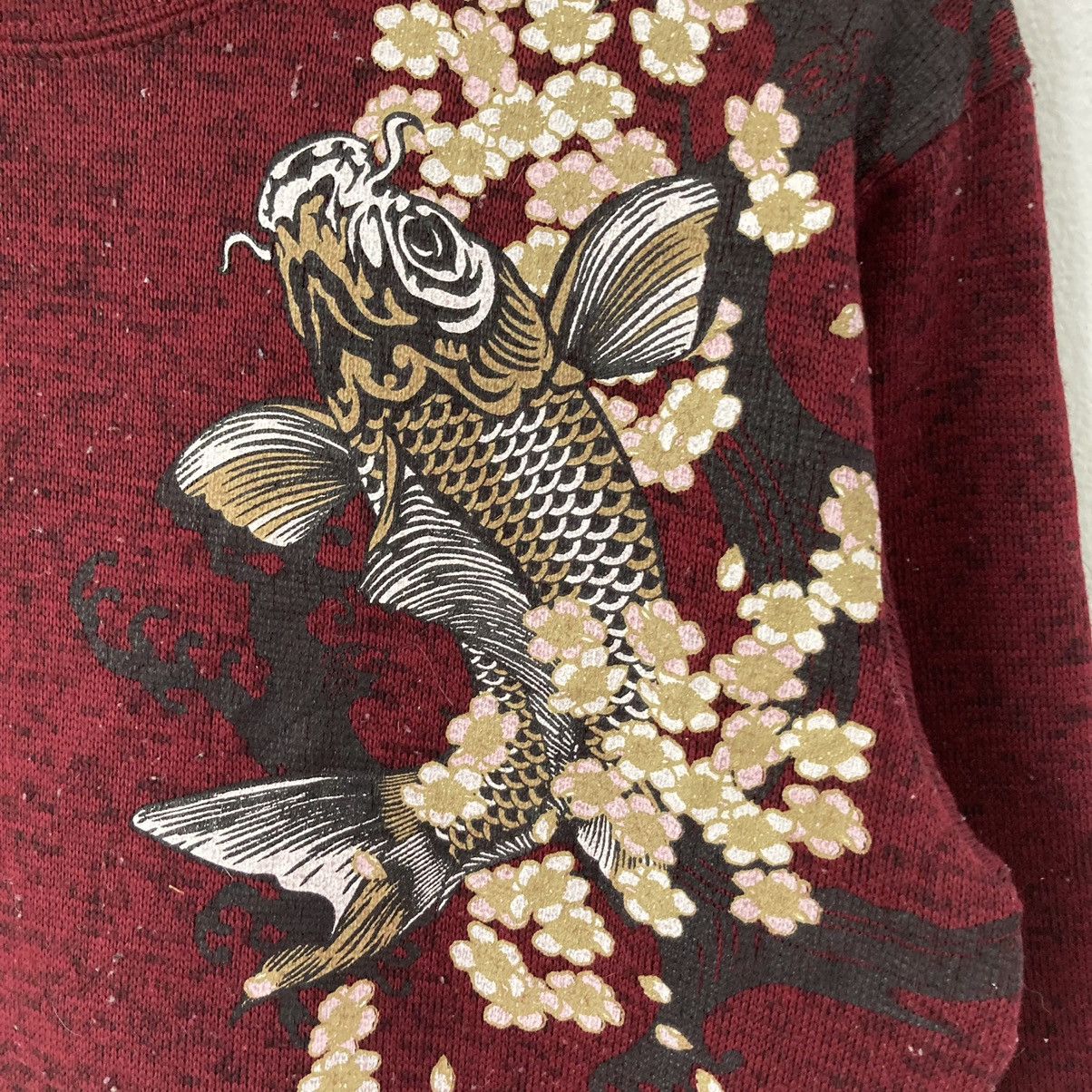 Japanese Brand 🔥LAST PRICE🔥 Sukajan Koi Fish Crewneck Sweatshirt Size US M / EU 48-50 / 2 - 6 Thumbnail