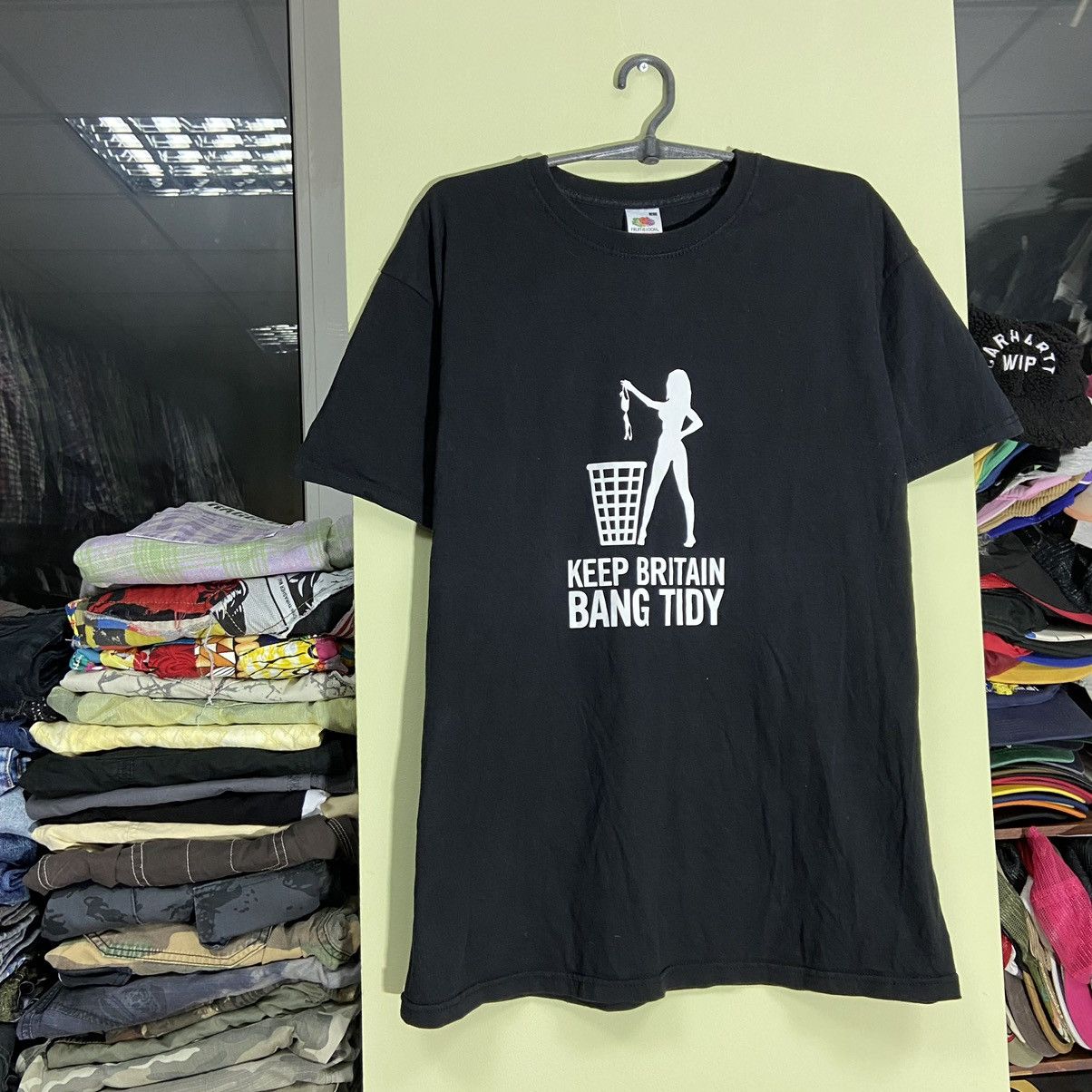 Vintage Vintage 90s Graphic Tee Humor Print Streetwear Skate Black L Size US L / EU 52-54 / 3 - 3 Thumbnail