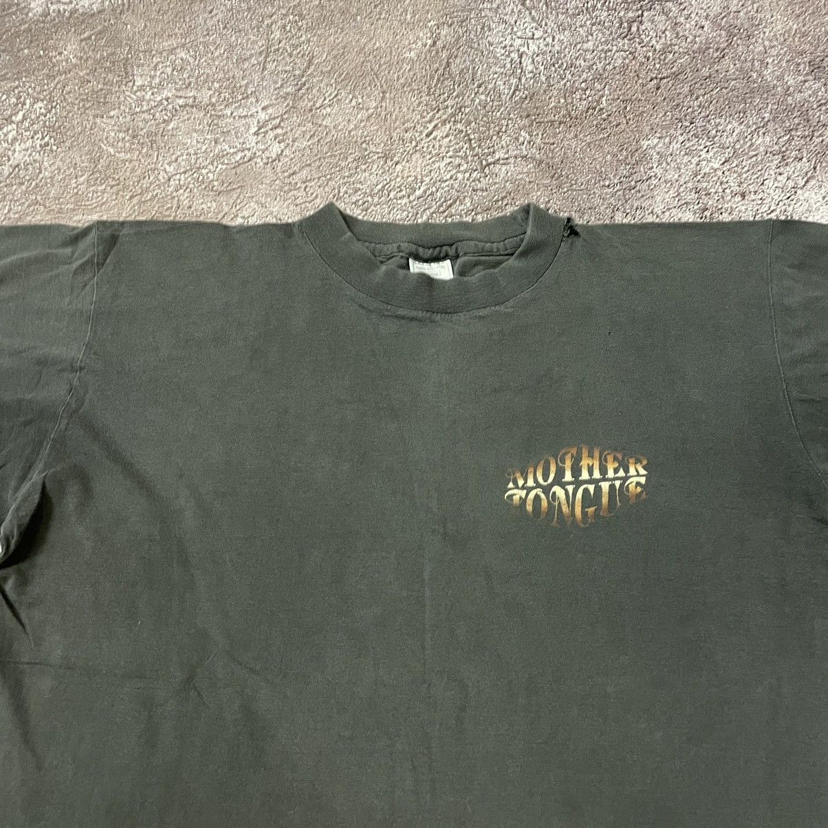 Vintage Vintage 90s Graphic Tee Sun Faded Faded Black Goth Slim XL Size US XL / EU 56 / 4 - 9 Thumbnail