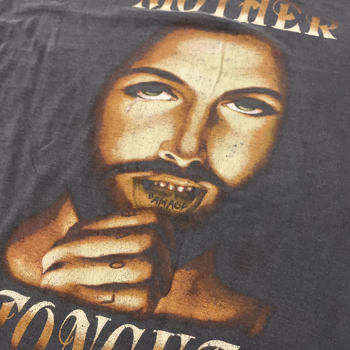 Vintage Vintage 90s Graphic Tee Sun Faded Faded Black Goth Slim XL Size US XL / EU 56 / 4 - 6 Thumbnail