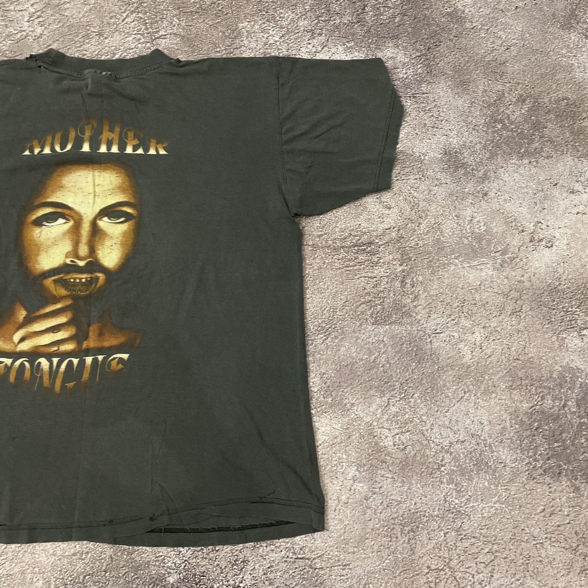 Vintage Vintage 90s Graphic Tee Sun Faded Faded Black Goth Slim XL Size US XL / EU 56 / 4 - 2 Thumbnail