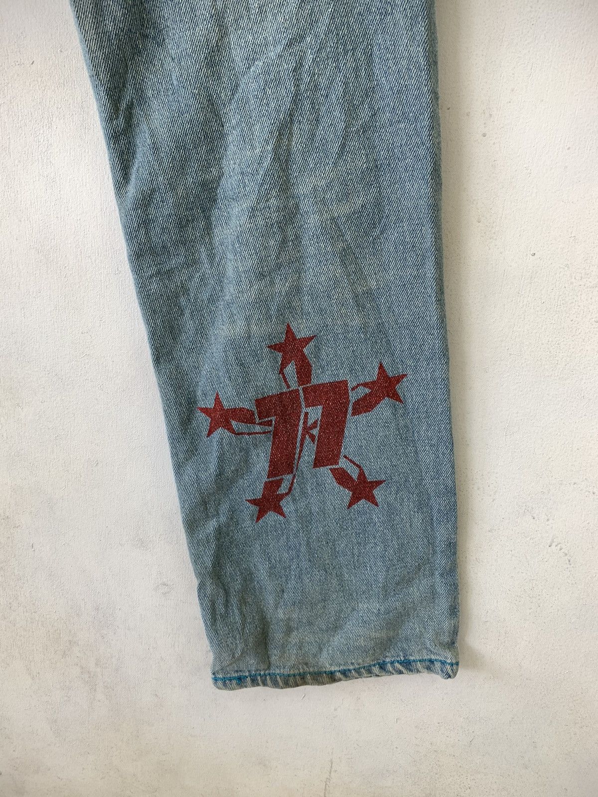 Designer × Japanese Brand Sunny Smith Patchwork Flared Jeans Denim Trousers Pant Size US 32 / EU 48 - 7 Thumbnail