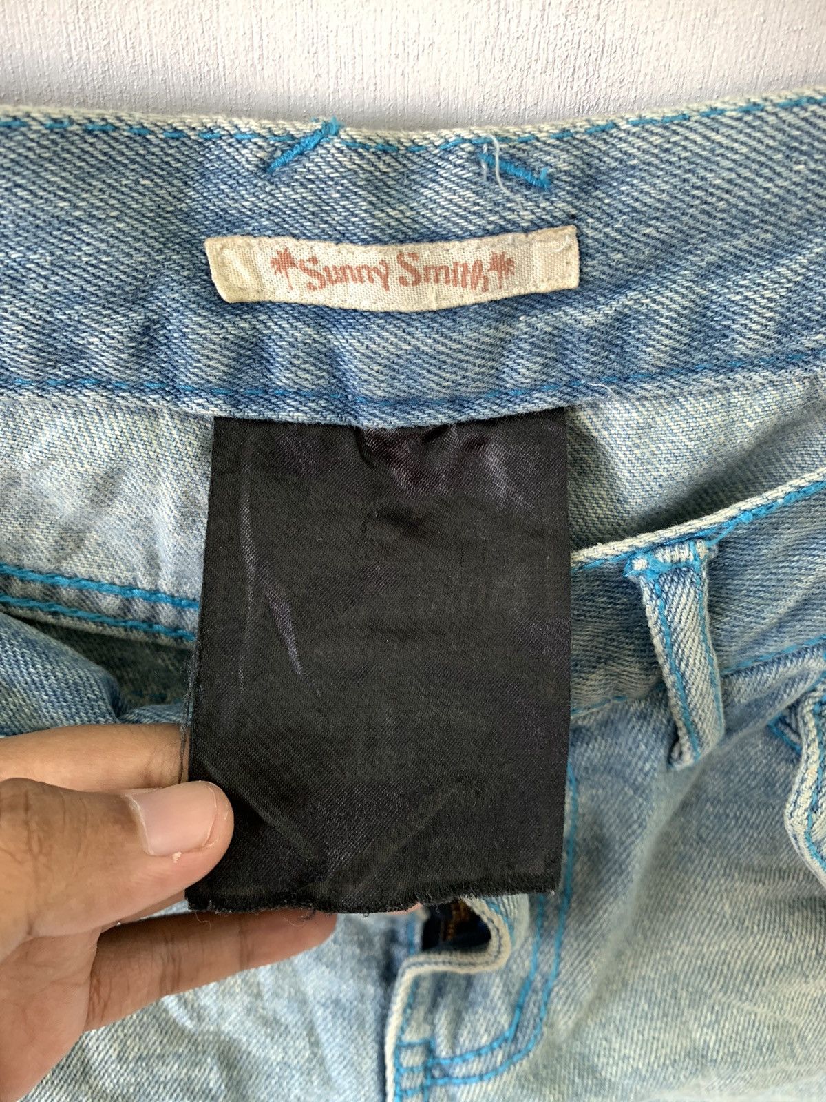 Designer × Japanese Brand Sunny Smith Patchwork Flared Jeans Denim Trousers Pant Size US 32 / EU 48 - 4 Thumbnail