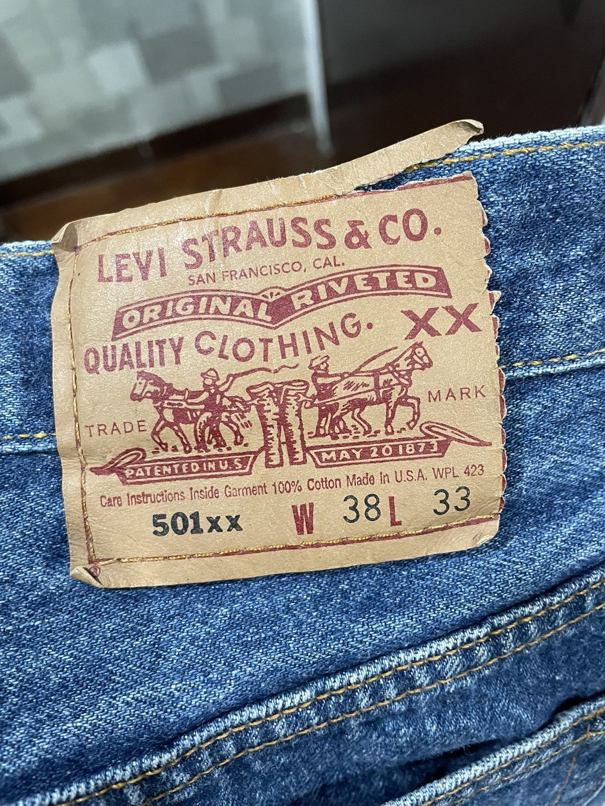 Levi's × Vintage vintage Levis 501 XX Made in Usa 90s Size US 36 / EU 52 - 4 Thumbnail