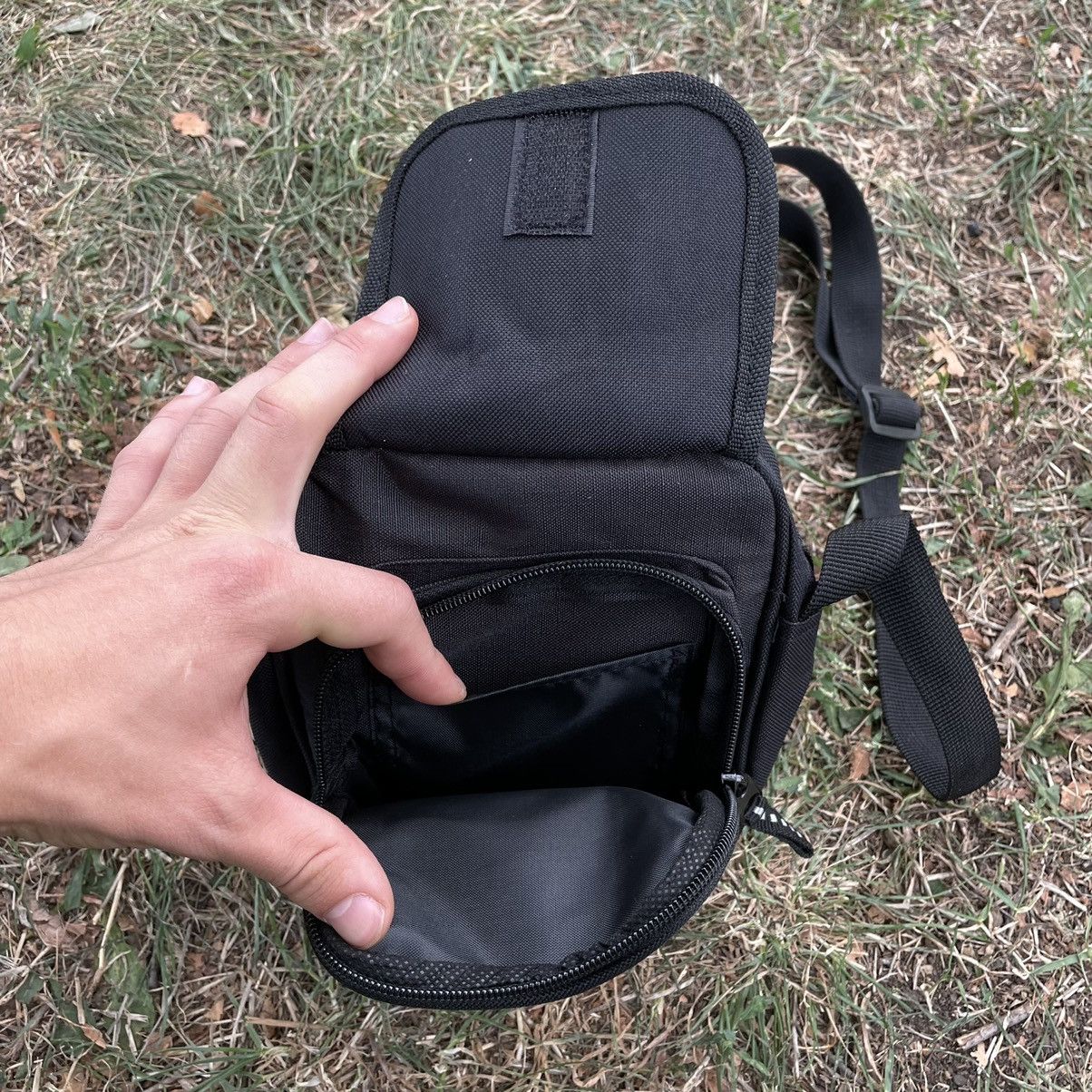 Vintage Y2K Black Nylon Crossbody Shoulder Bag Streetwear Slim OS Size ONE SIZE - 5 Thumbnail