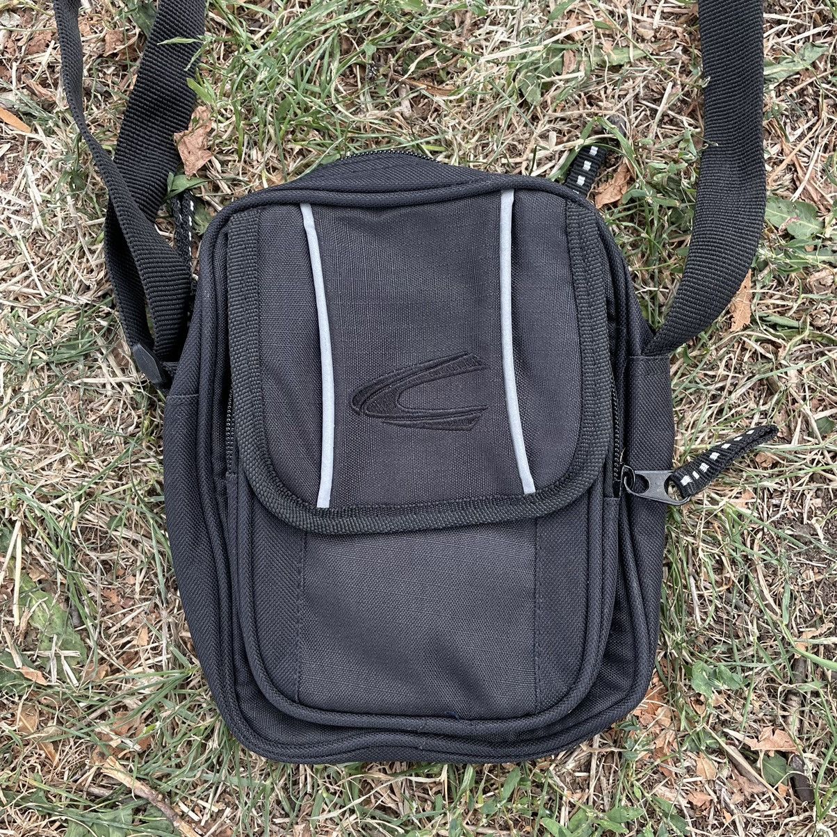 Vintage Y2K Black Nylon Crossbody Shoulder Bag Streetwear Slim OS Size ONE SIZE - 2 Thumbnail