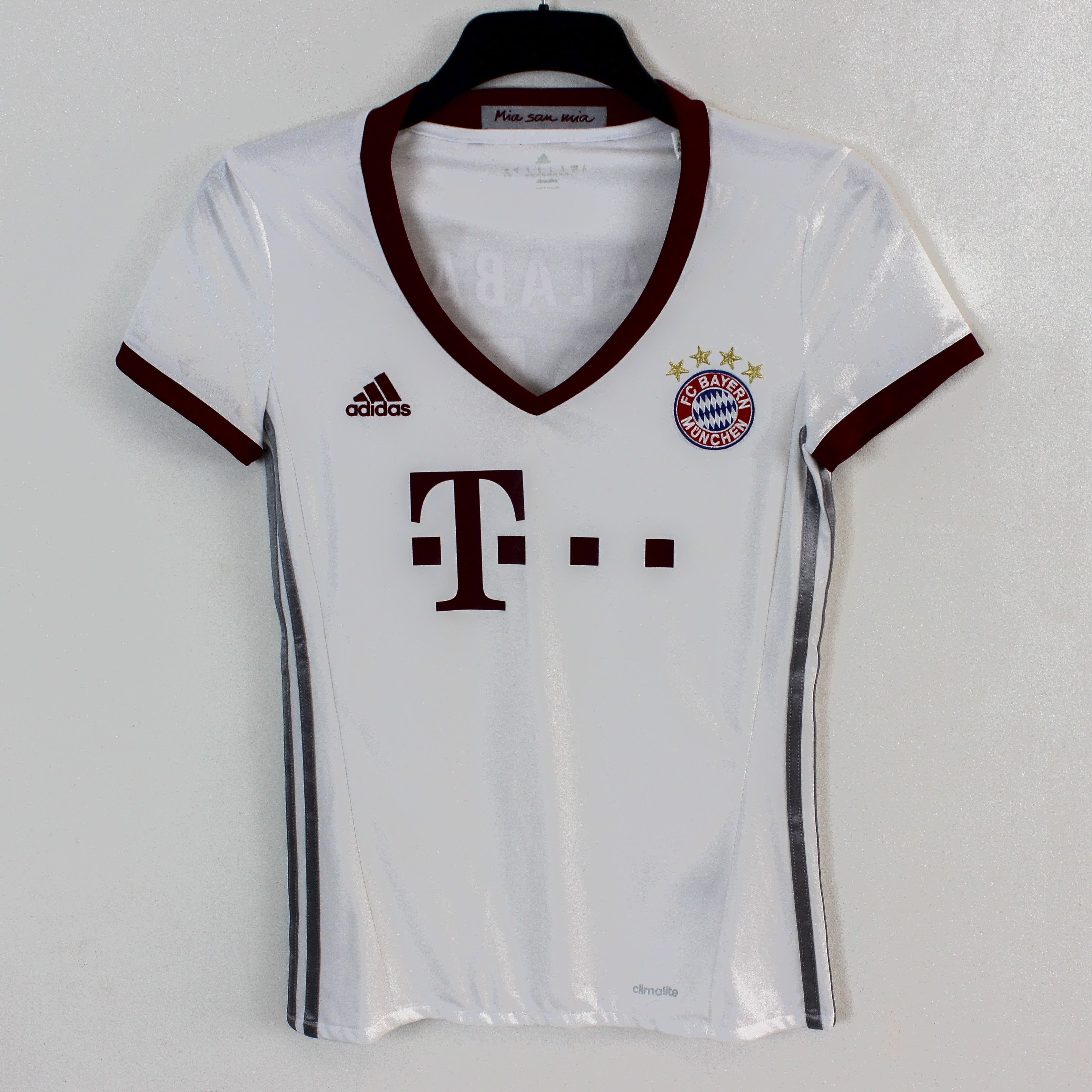 Adidas Bayern Munich Womens S Football 3rd Kit 2016 2017 #27 Alaba Size S / US 4 / IT 40 - 2 Thumbnail