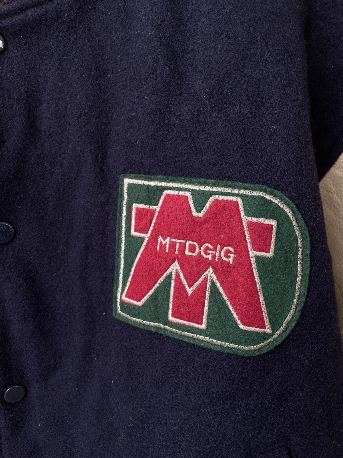 Vintage MTD OUTSIDERS varsity jacket Size US L / EU 52-54 / 3 - 3 Thumbnail