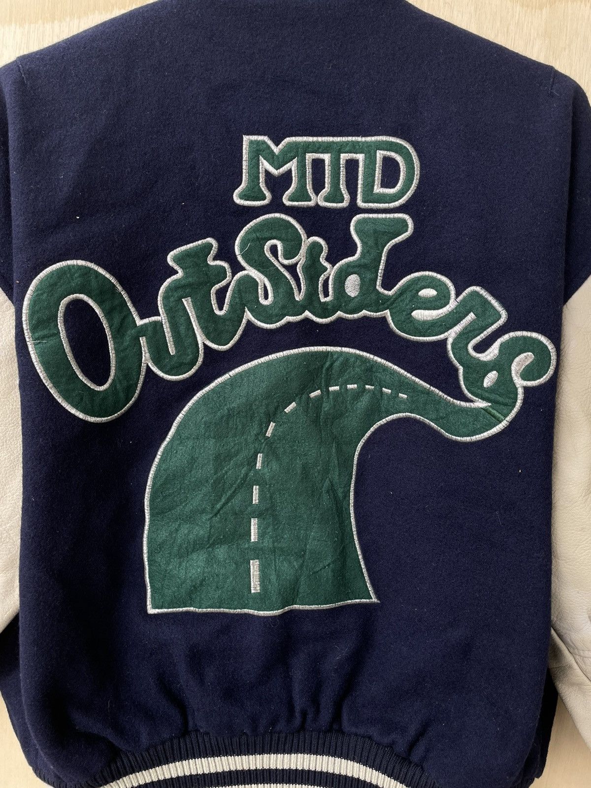 Vintage MTD OUTSIDERS varsity jacket Size US L / EU 52-54 / 3 - 4 Thumbnail